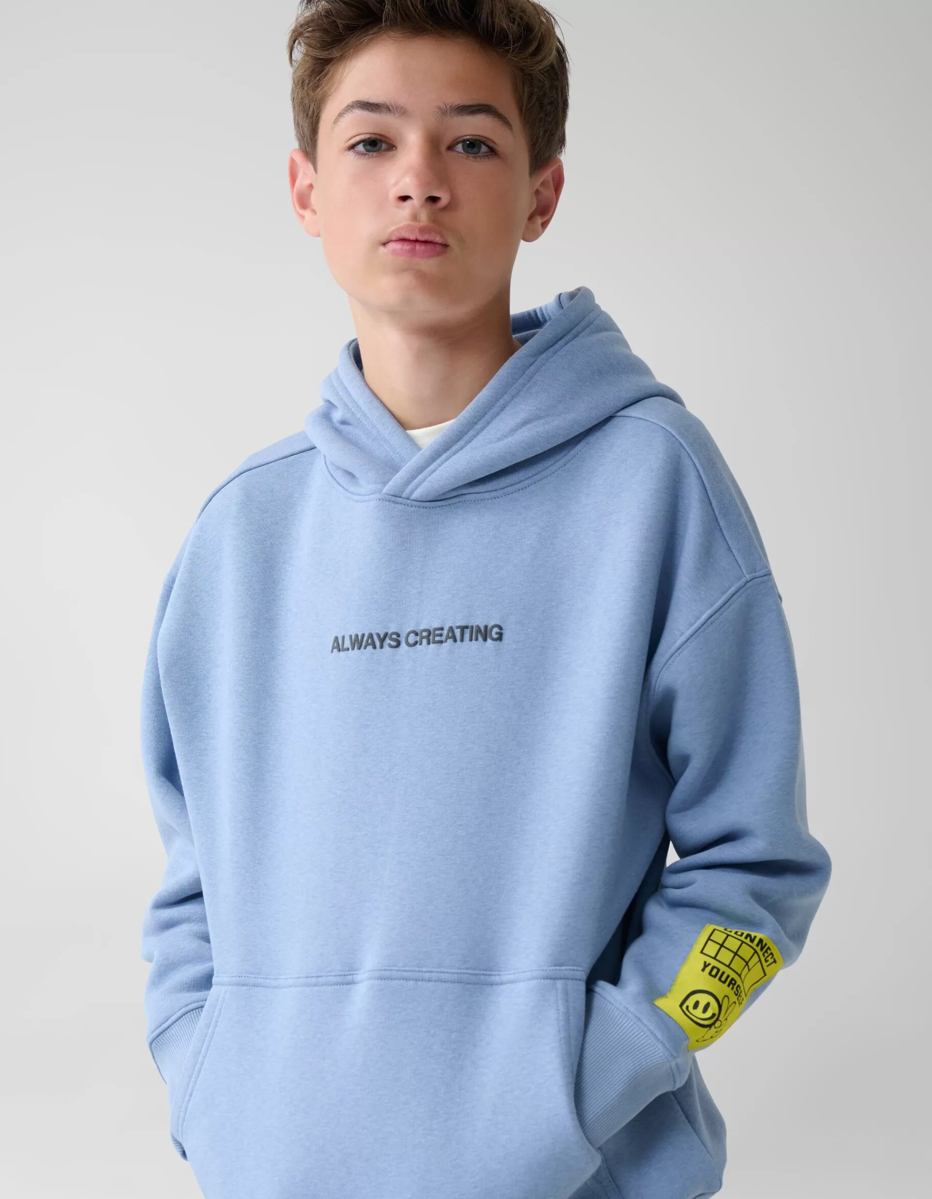 Artwork Hoodie Blauw>Shoeby Online