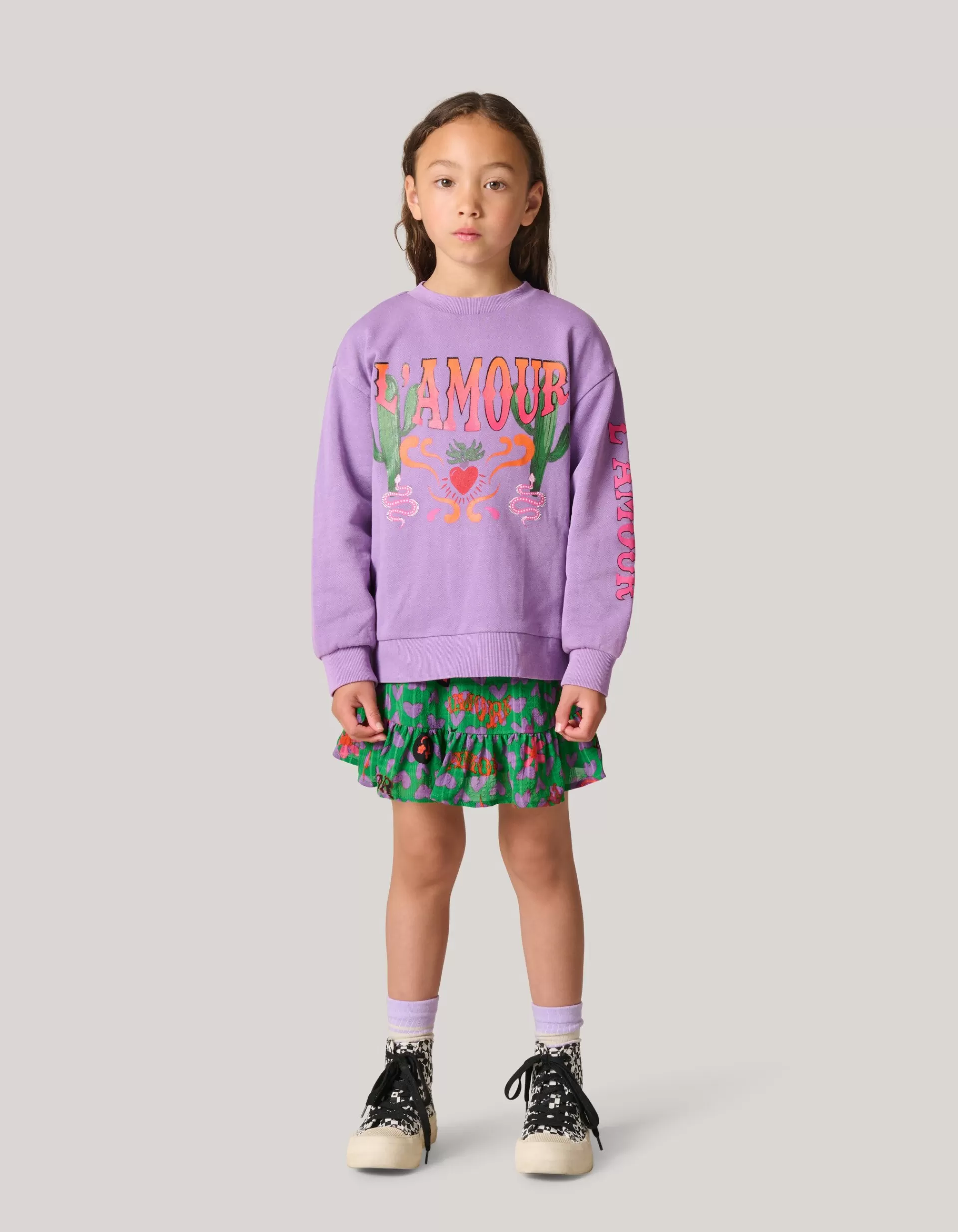 Artwork Sweater Paars>Shoeby Hot