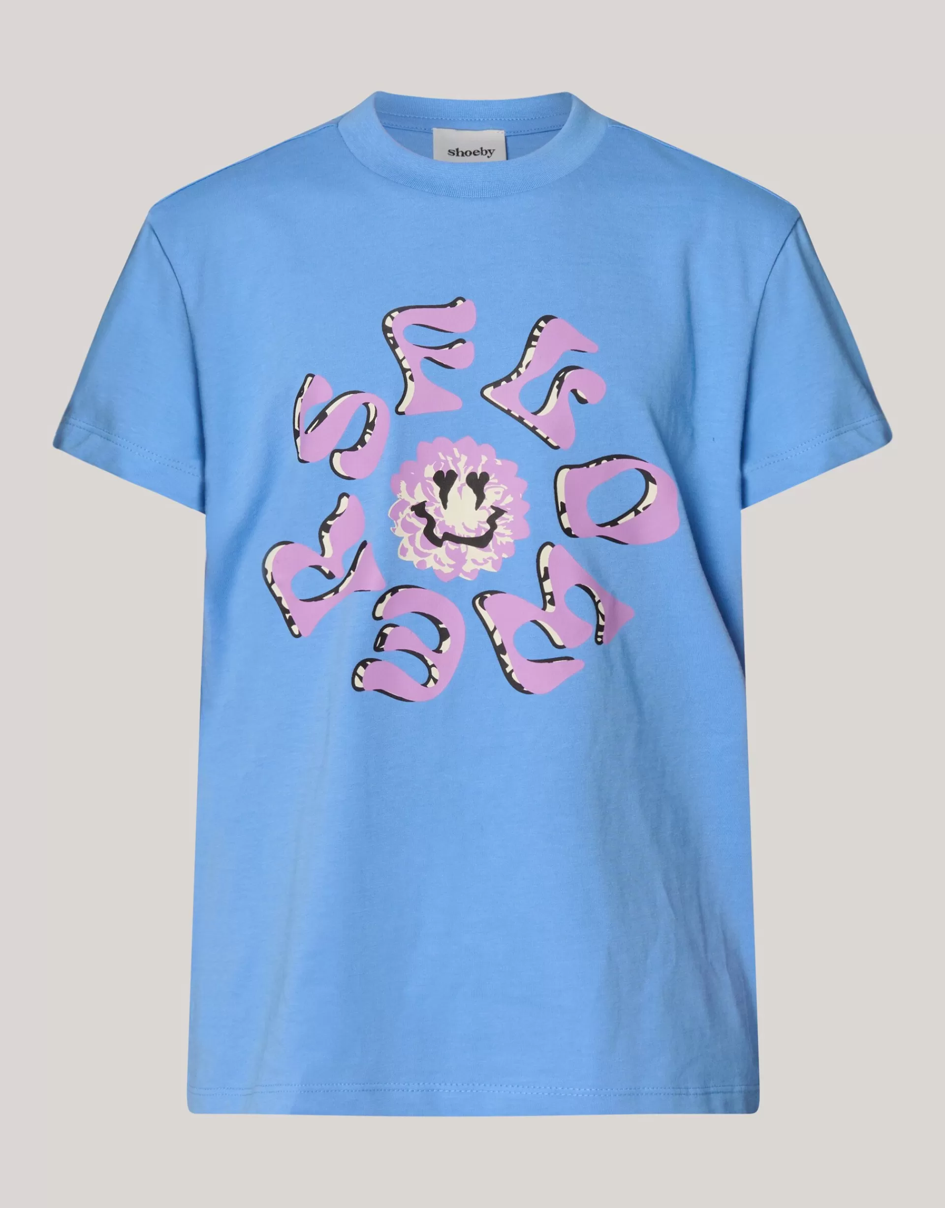 Artwork T-shirt Blauw>Shoeby Fashion