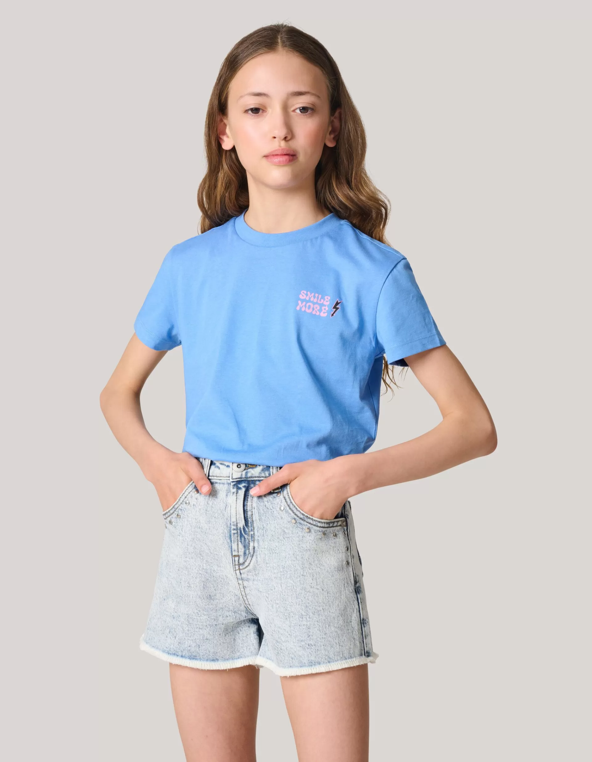 Artwork T-shirt Blauw>Shoeby Best