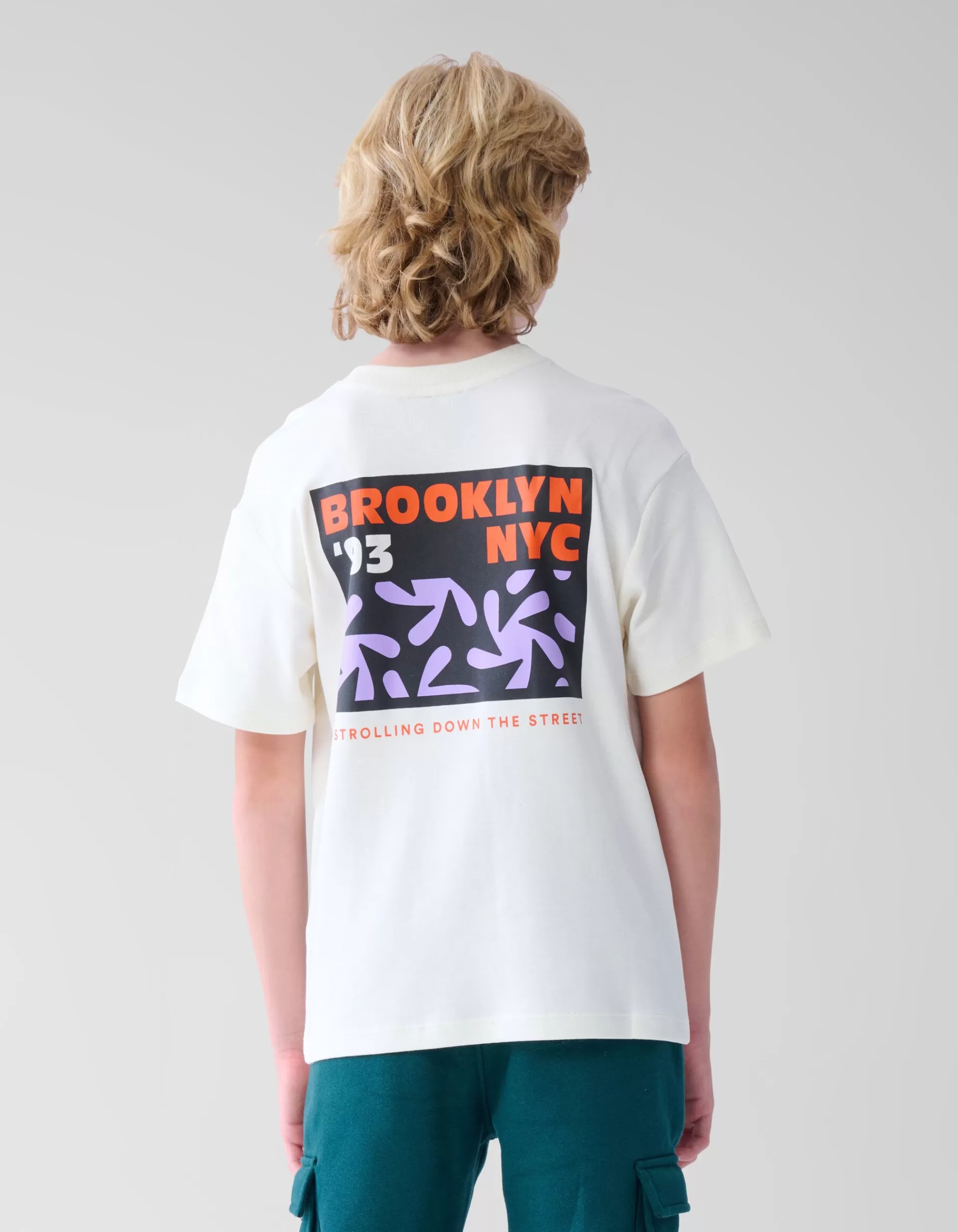 Backprint T-shirt Gebroken Wit>Shoeby Best