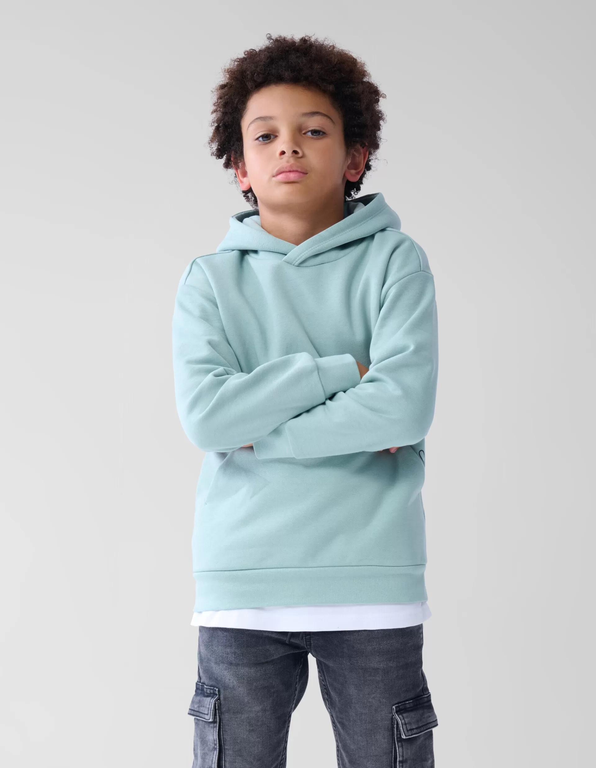 Basis Hoodie Lichtgroen>Shoeby Fashion