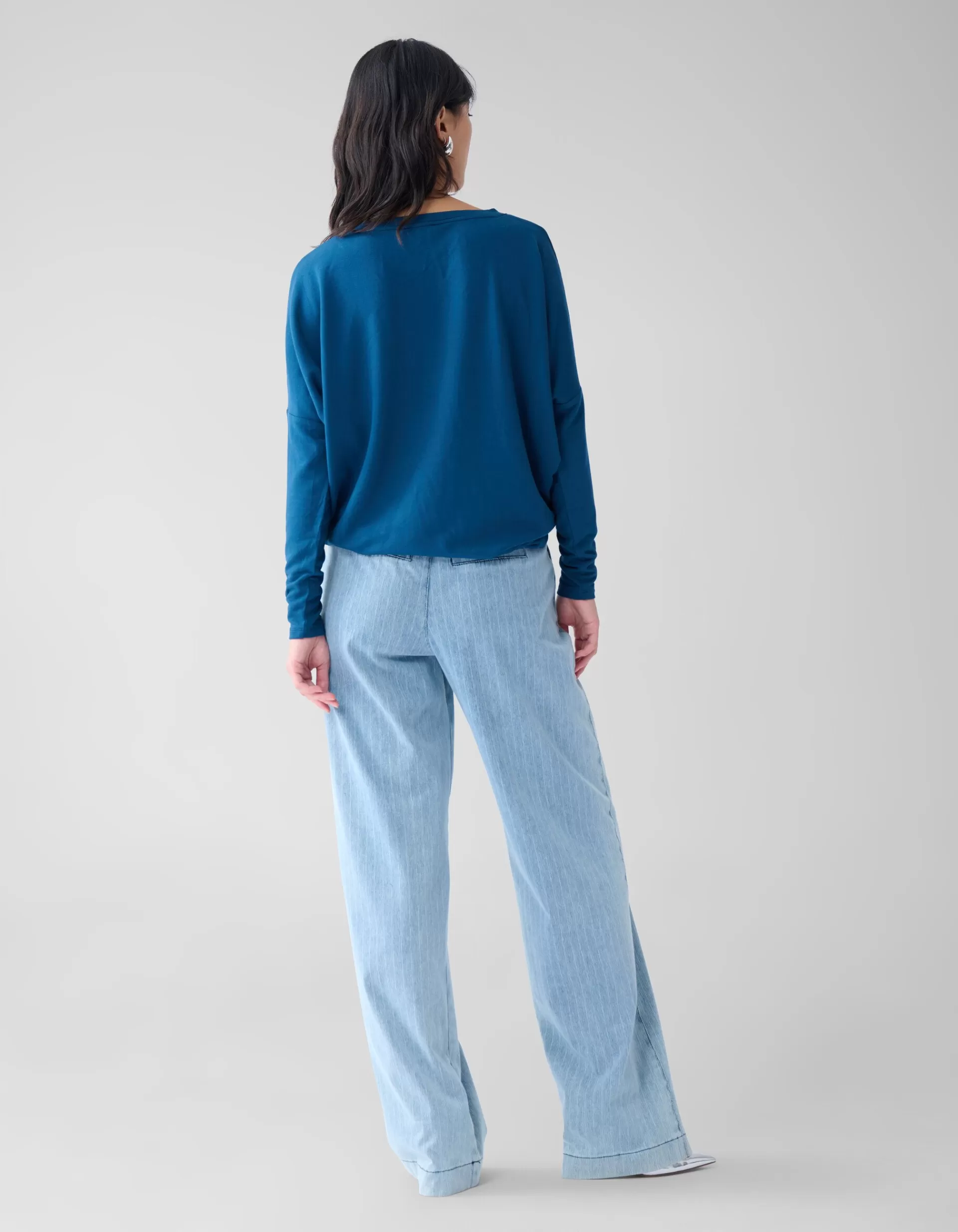 Basis Oversized Top Donkerblauw>Shoeby Clearance