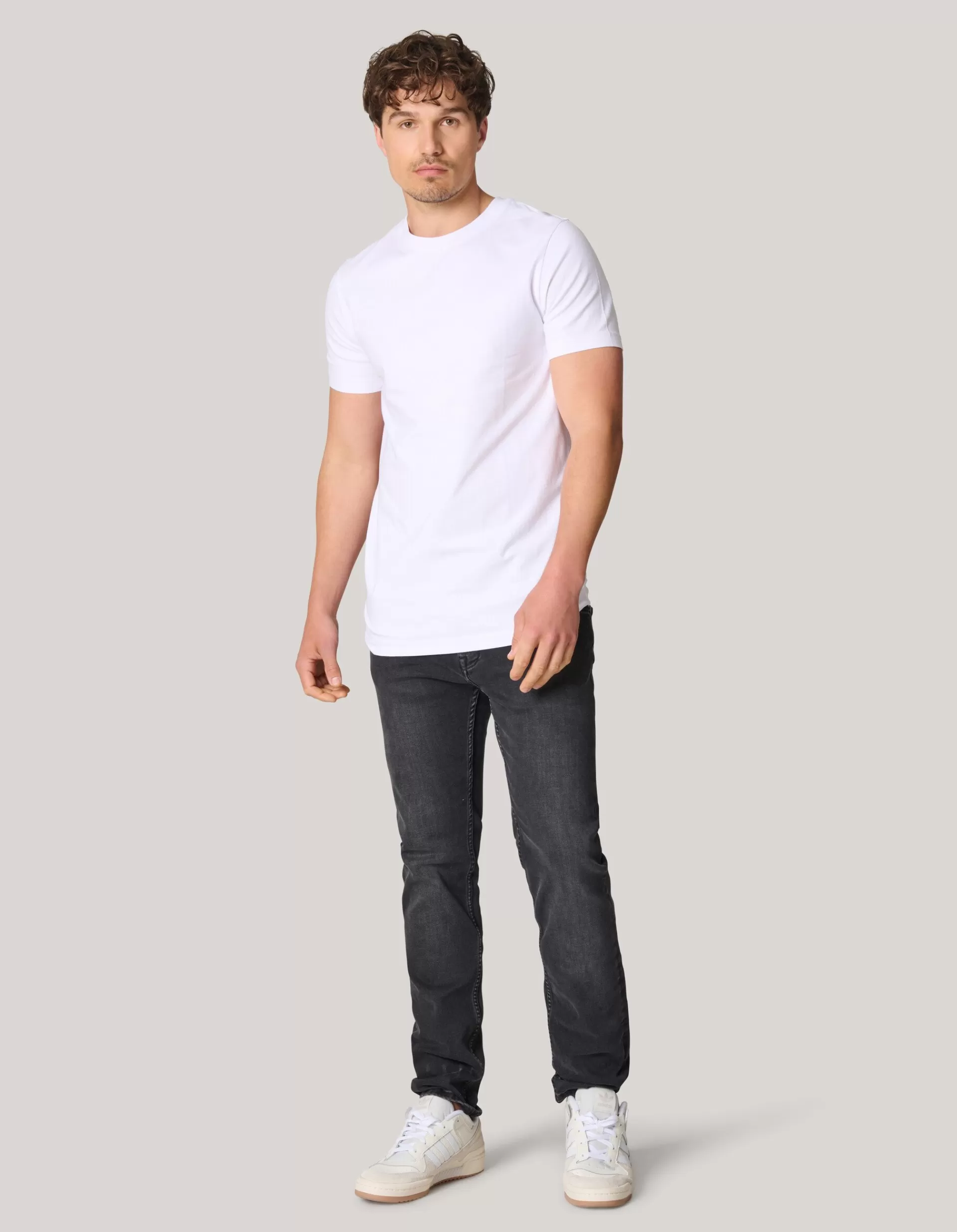 Basis T-shirt Wit>Shoeby Outlet