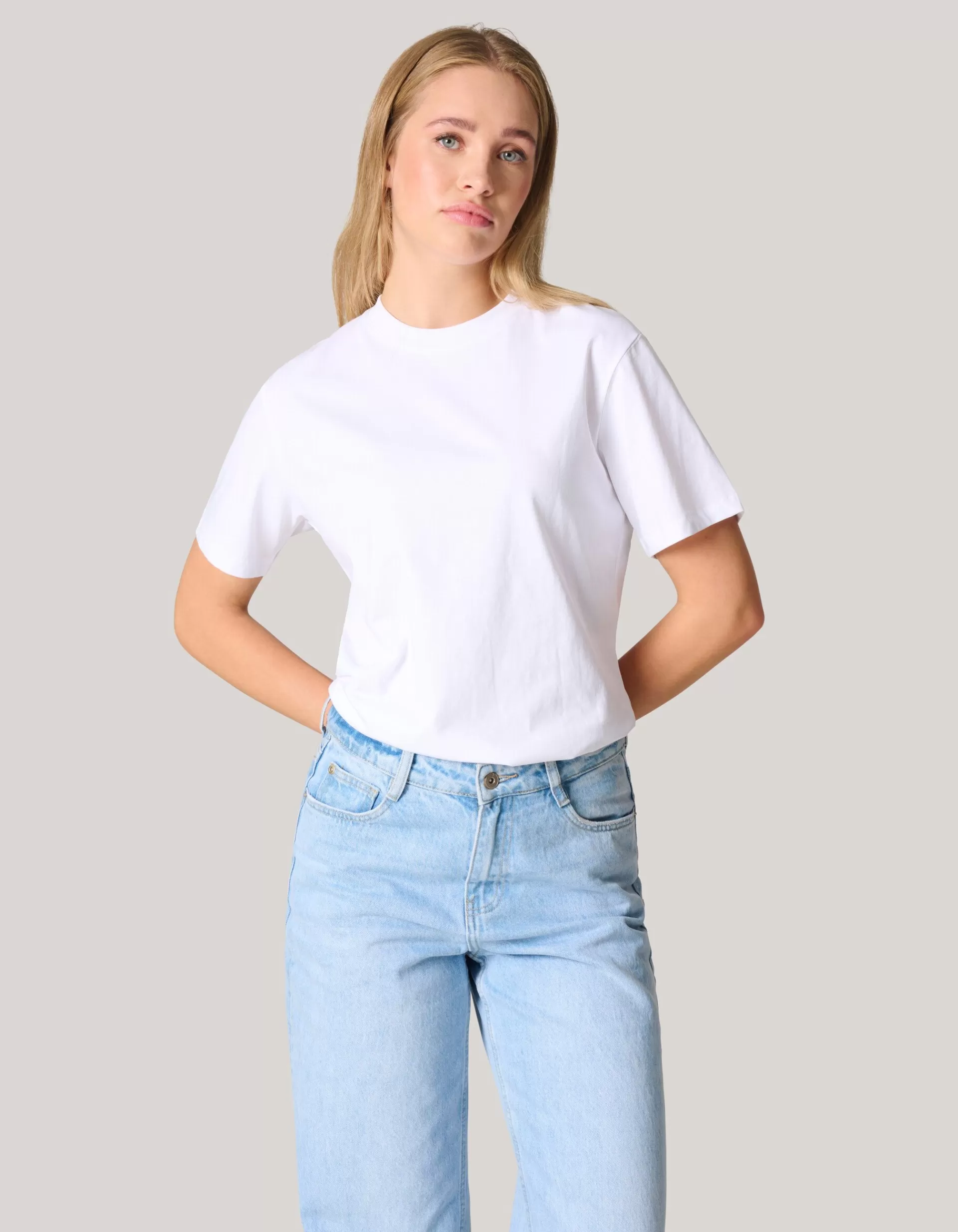 Basis T-shirt Wit>Shoeby Discount