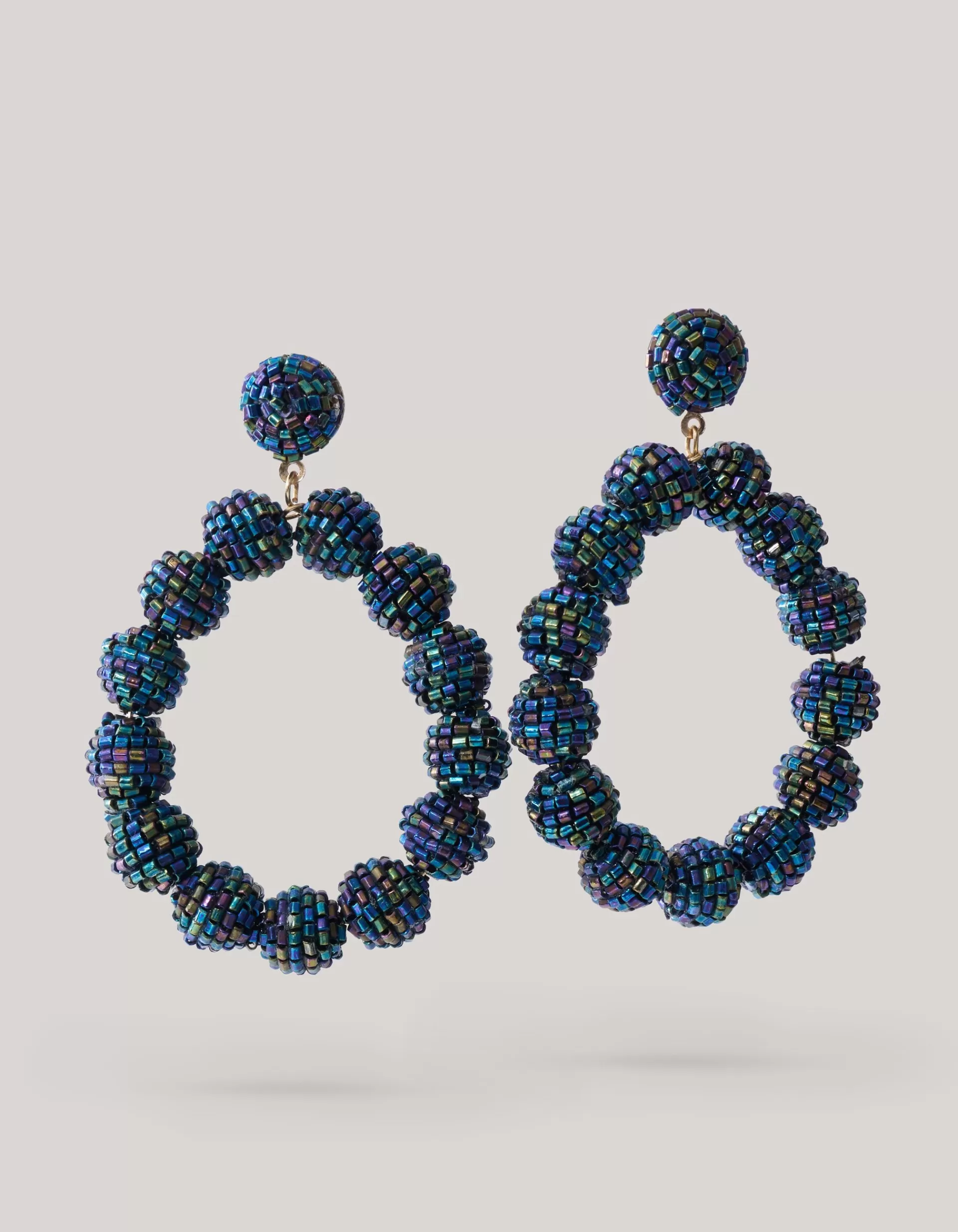 Beaded Oorbellen Donkerblauw>Shoeby Best