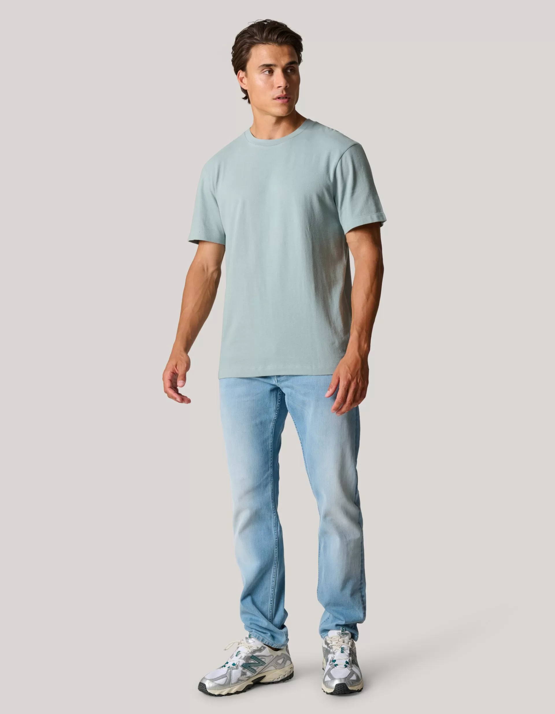 Brushed T-shirt Grijs>Shoeby Discount