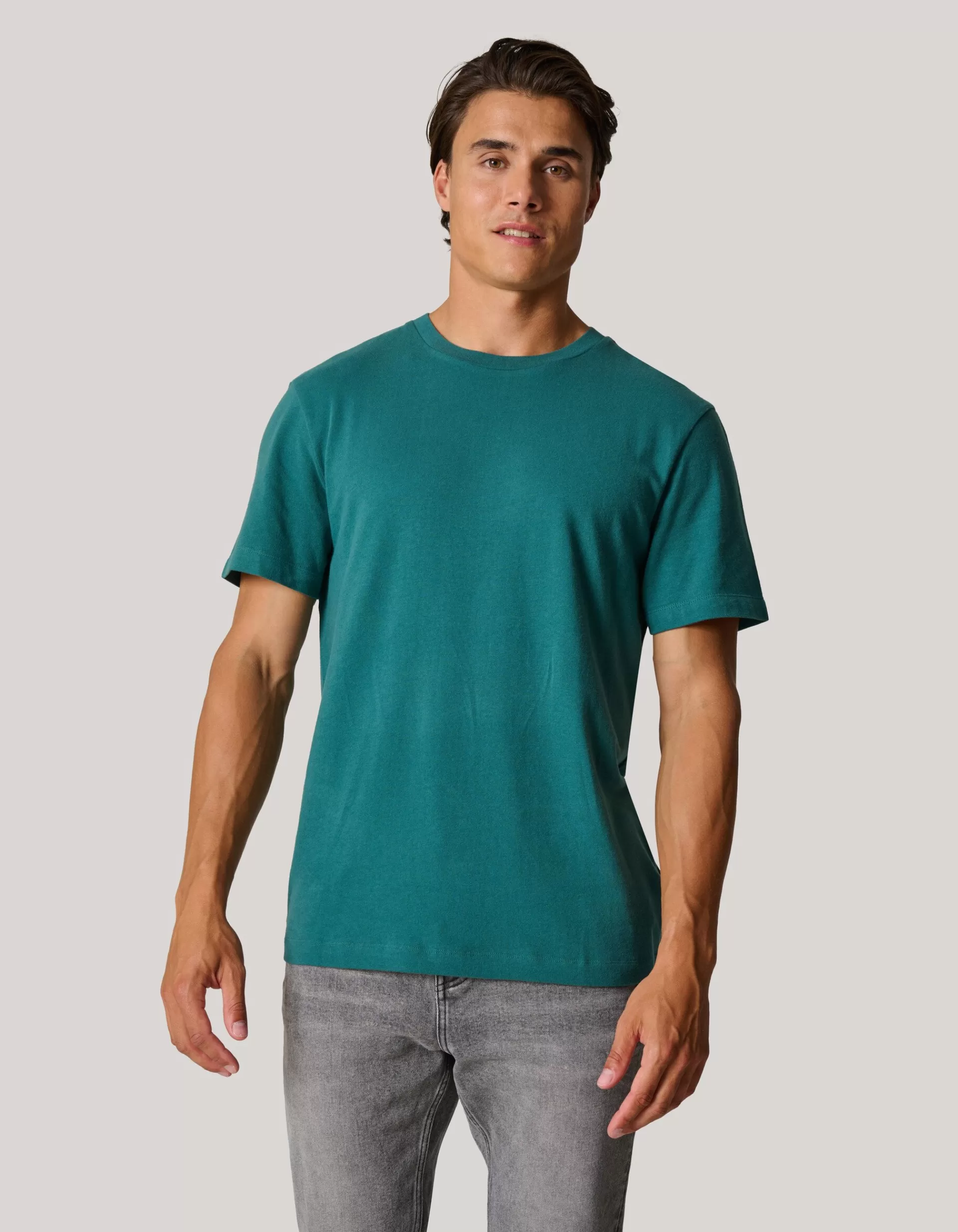 Brushed T-shirt Turquoise>Shoeby Outlet