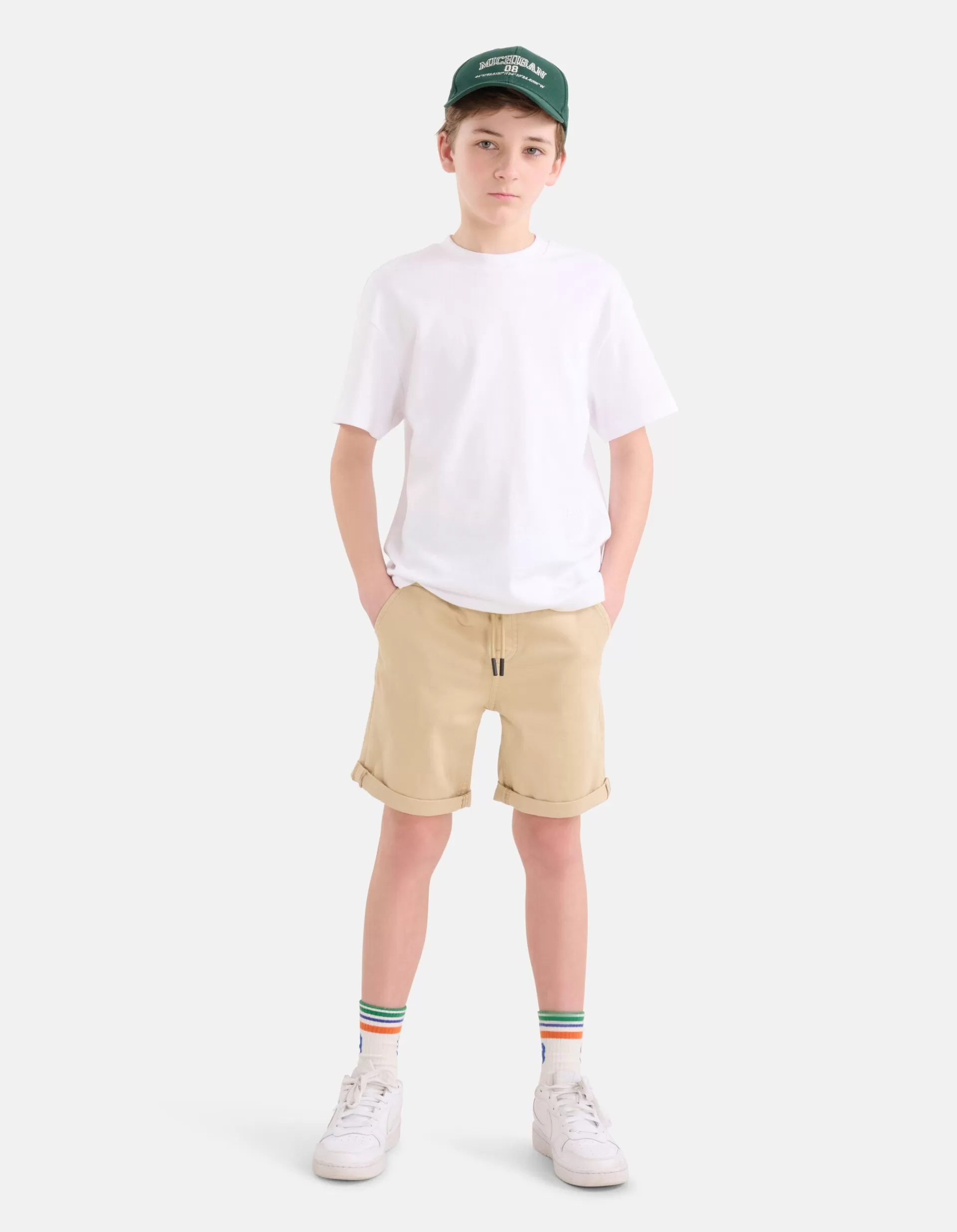 Casual Twill Short Beige>Shoeby Flash Sale