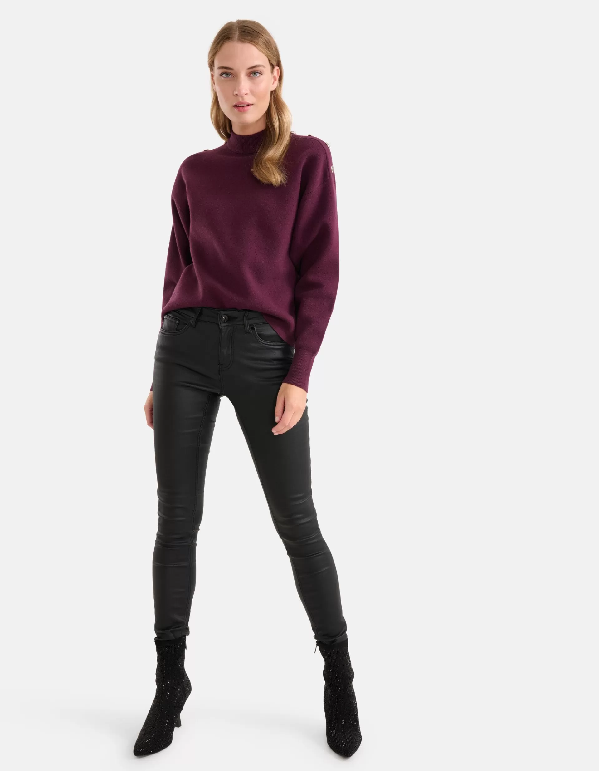 Coated Broek Zwart>Shoeby Discount