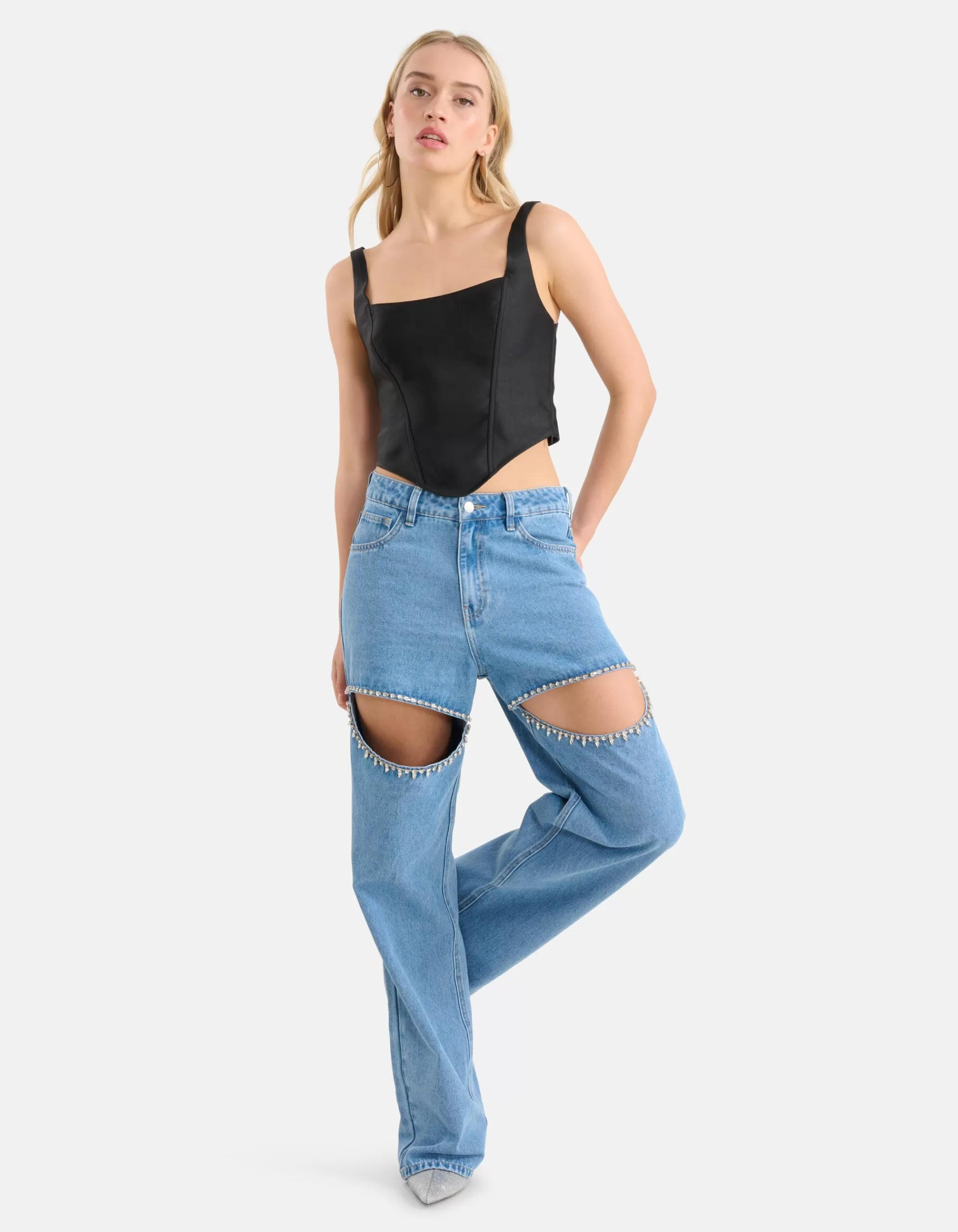 Cropped Top Zwart>Shoeby Shop