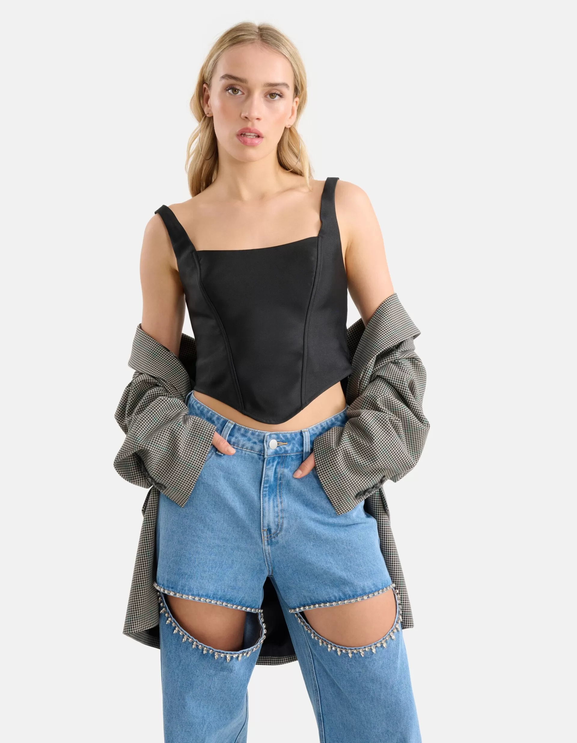 Cropped Top Zwart>Shoeby Shop