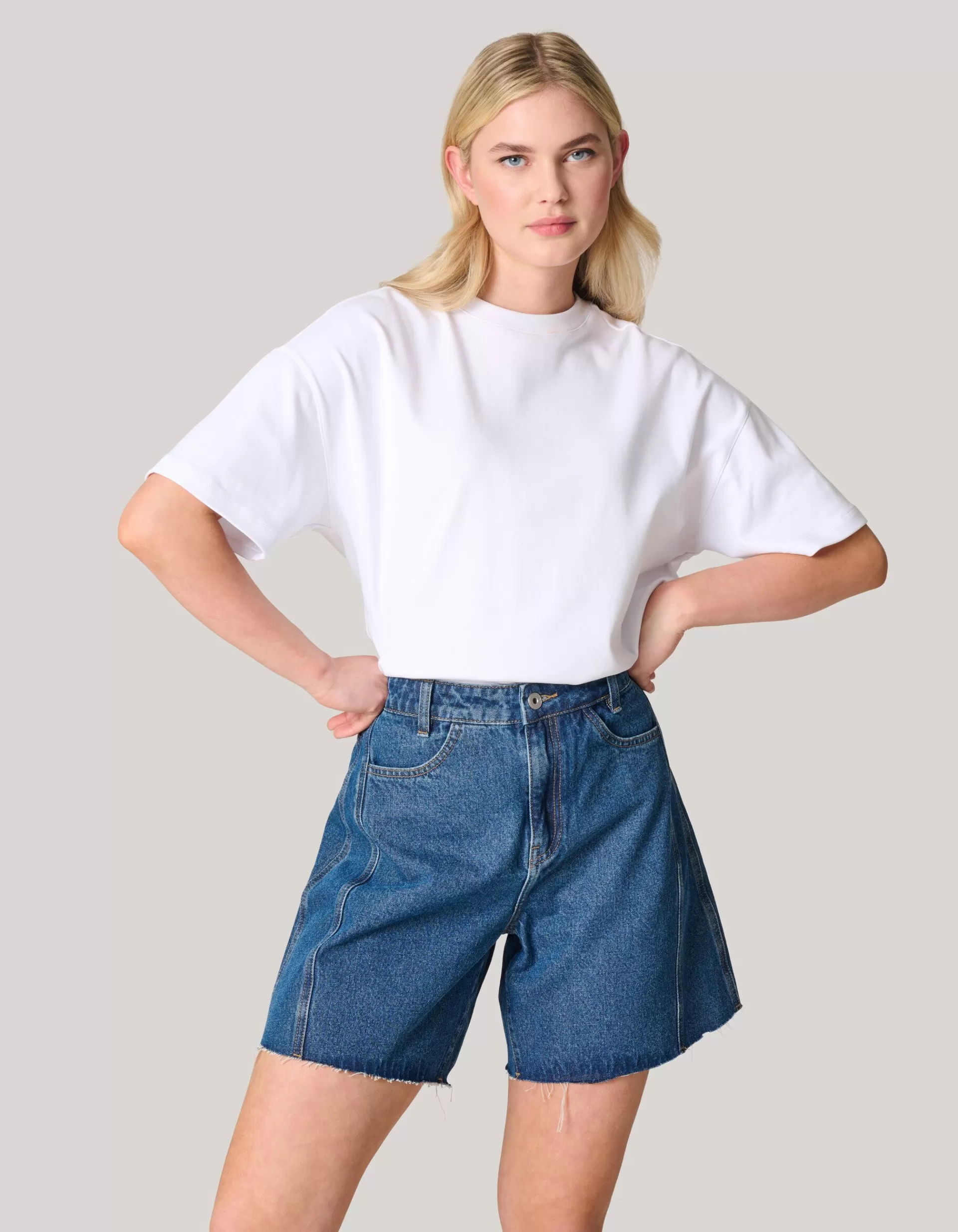 Denim Short Donkerblauw>Shoeby Online