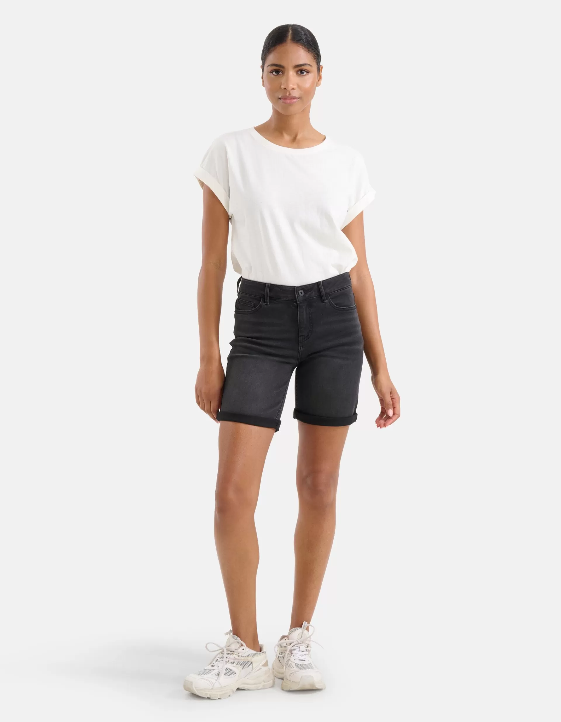 Denim Short Zwart>Shoeby Cheap