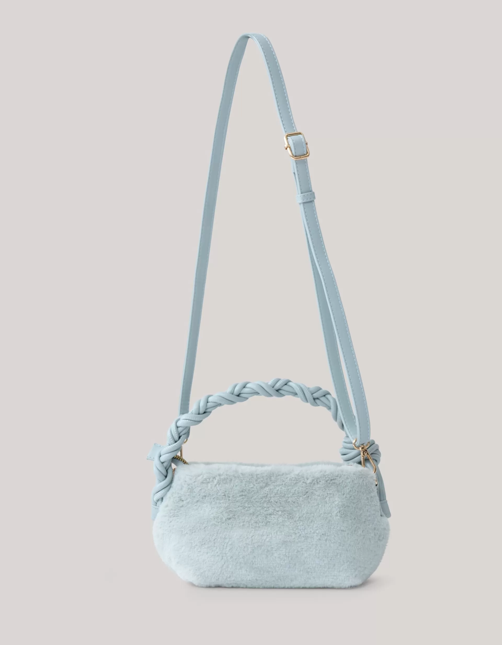 Fluffy Tas Lichtblauw>Shoeby Fashion