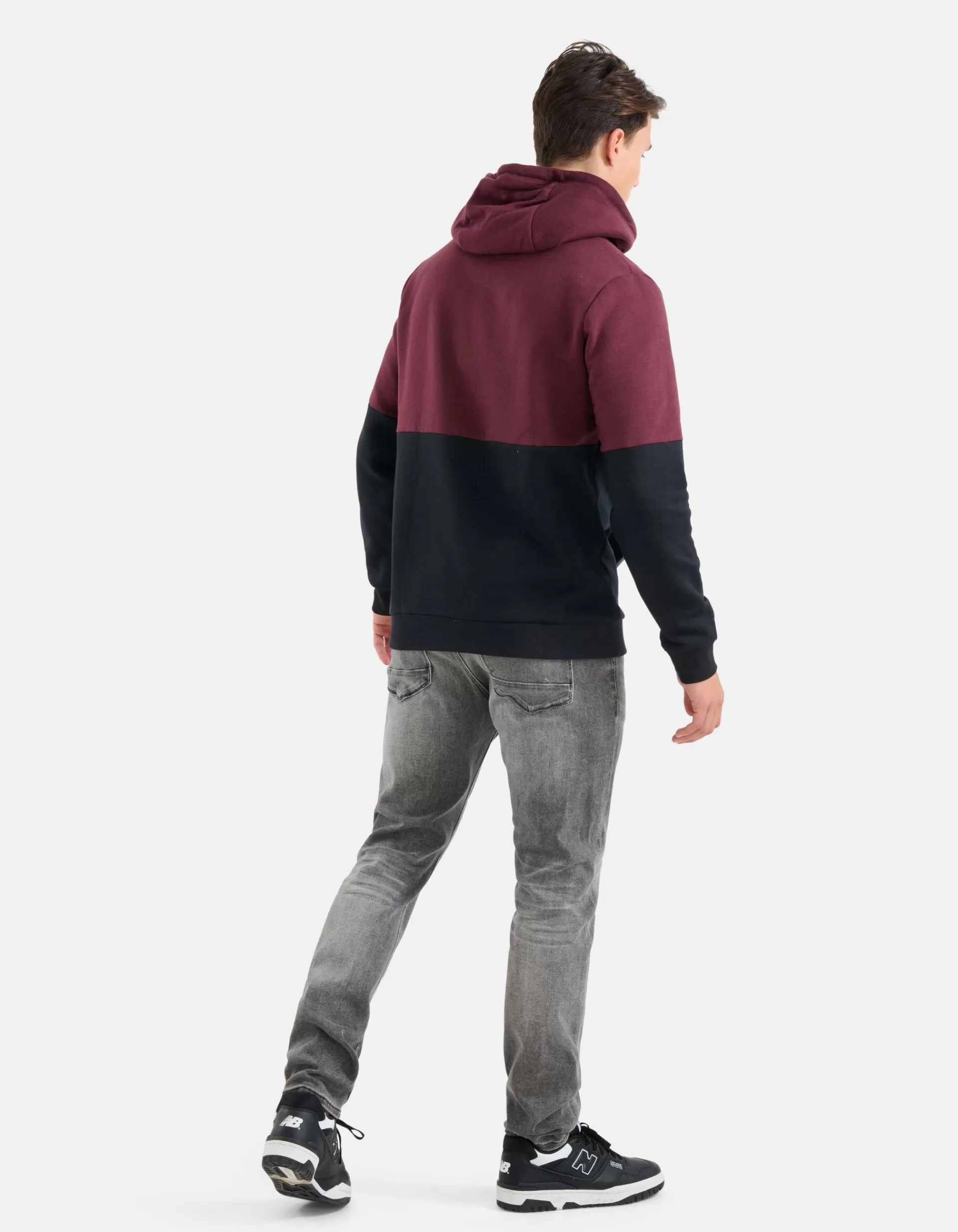 Gekleurde Contrast Hoodie Zwart>Shoeby Store