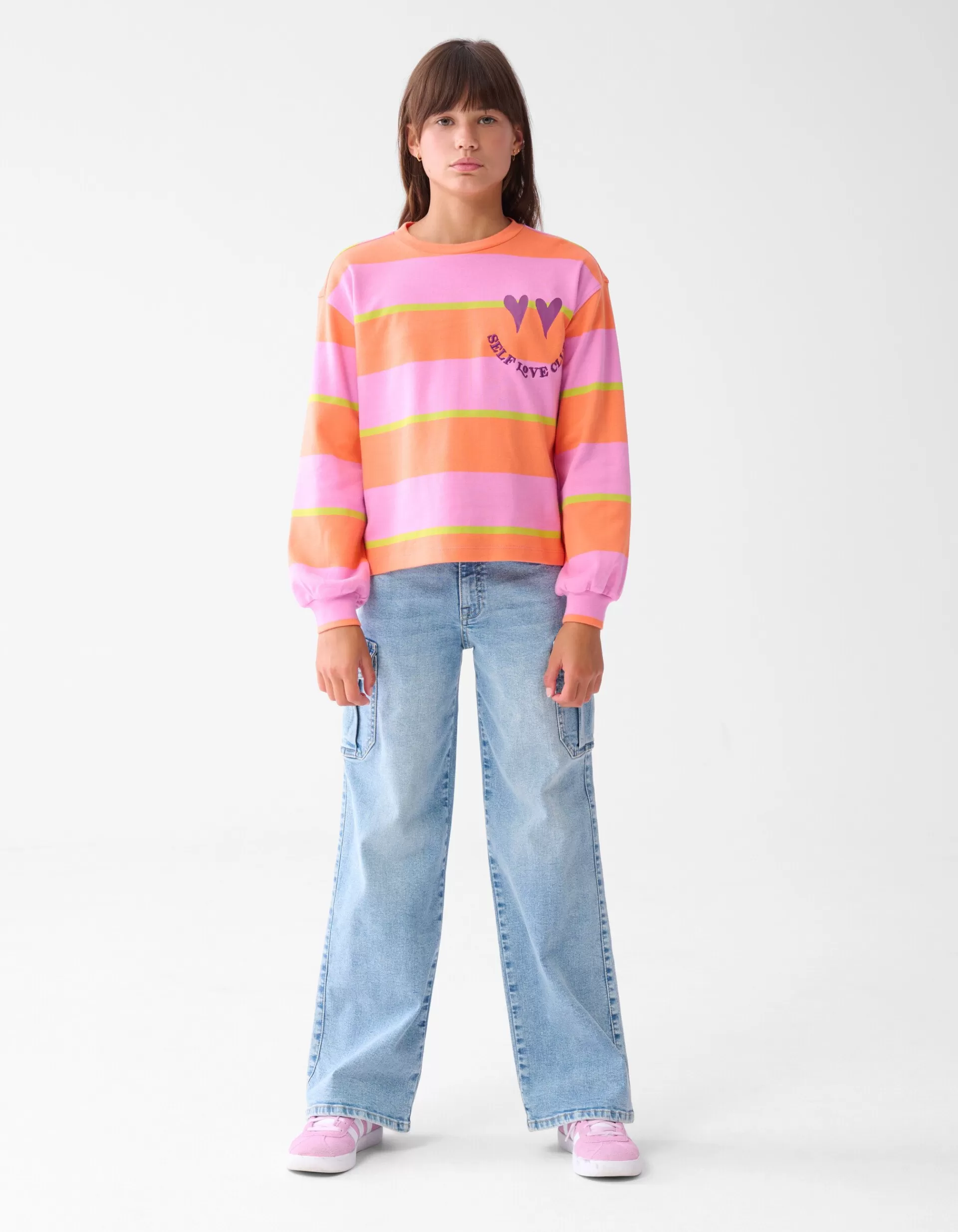 Gestreepte Longsleeve Roze>Shoeby Best Sale