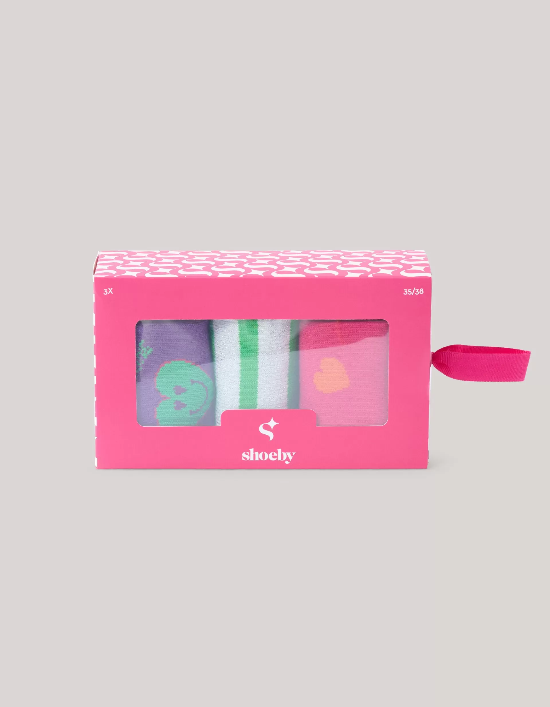 Giftbox Sokken Roze>Shoeby Shop