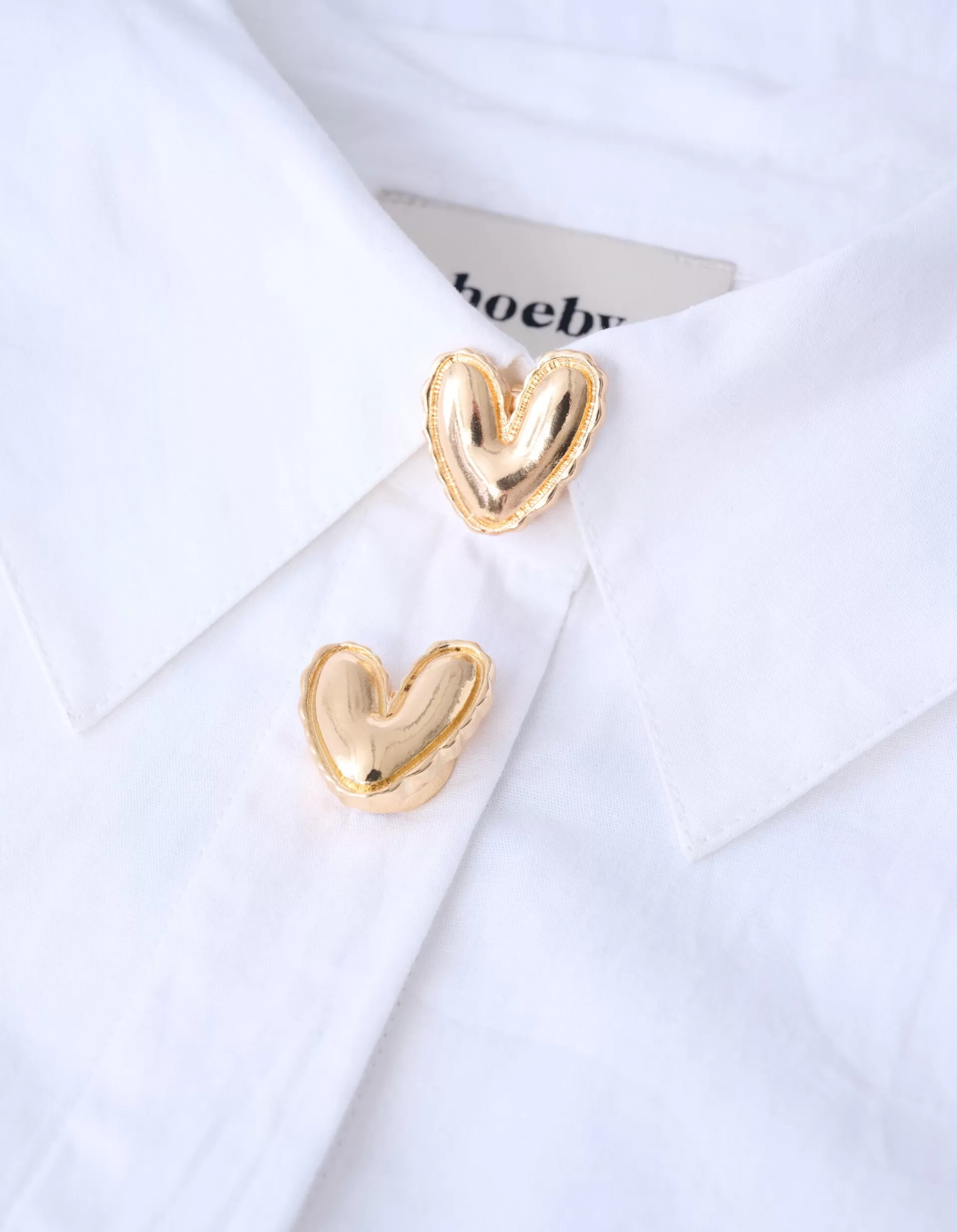 Heart Knopen Clips Goud>Shoeby Shop