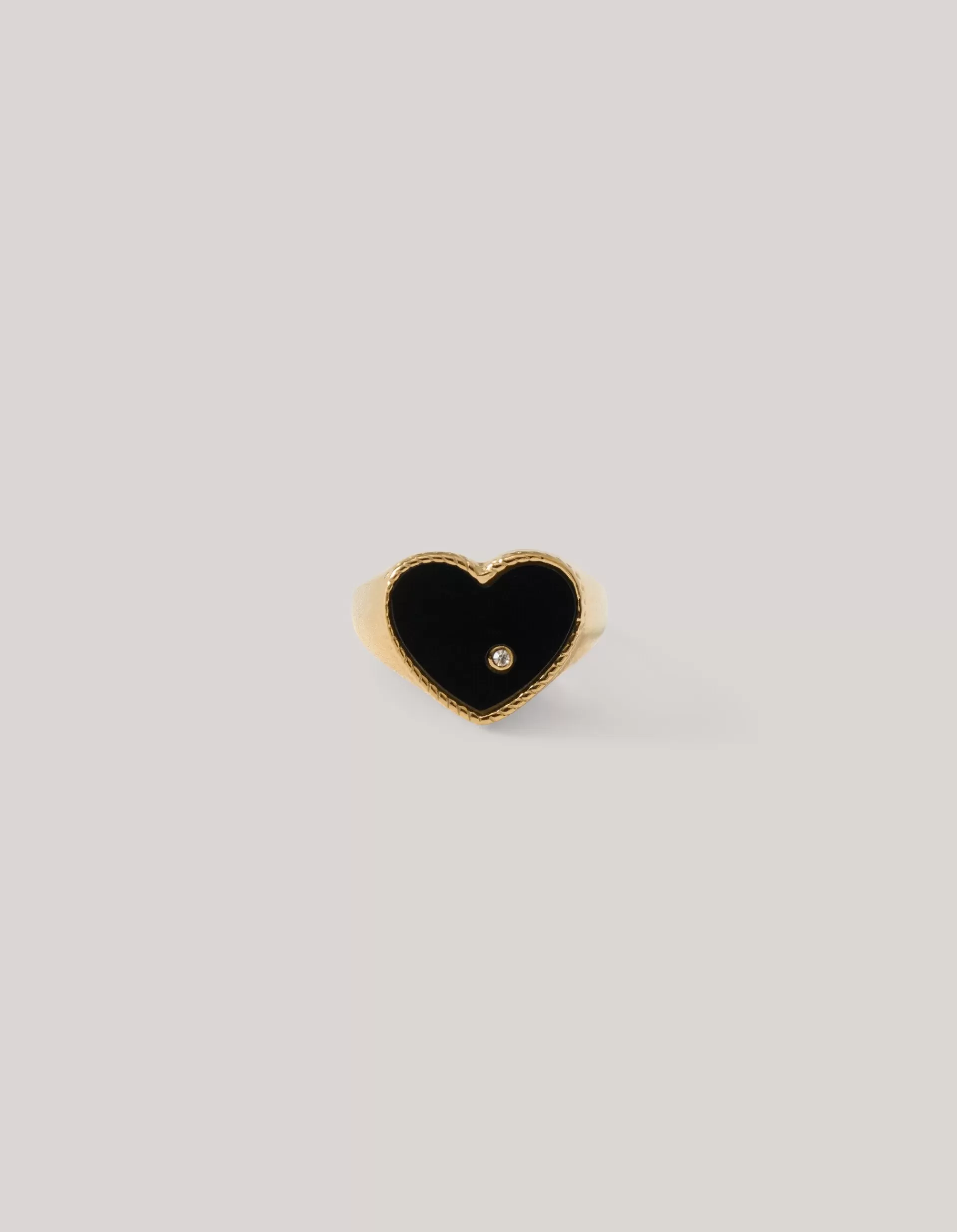 Heart Ring Zwart>Shoeby Flash Sale