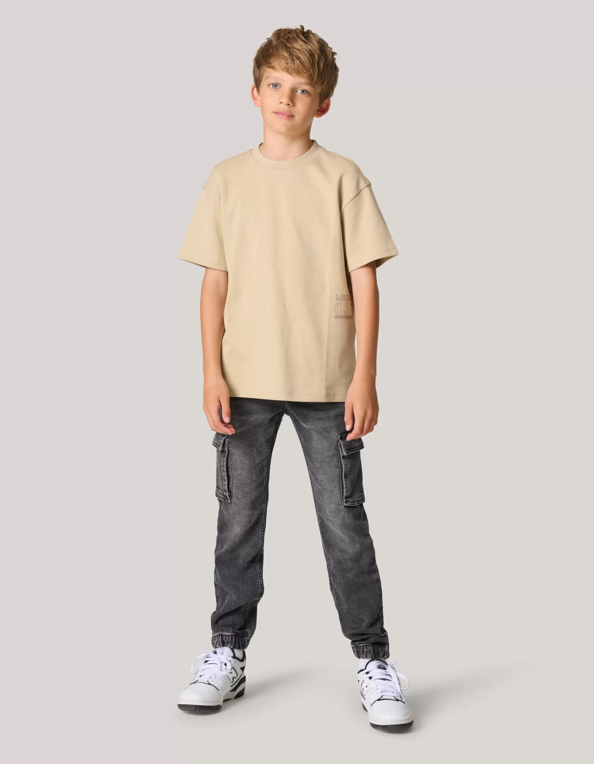 Heavy Basis T-shirt Beige>Shoeby Outlet