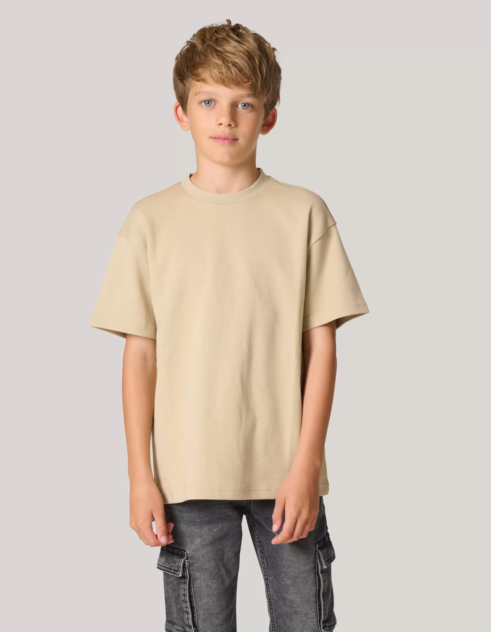 Heavy Basis T-shirt Beige>Shoeby Outlet