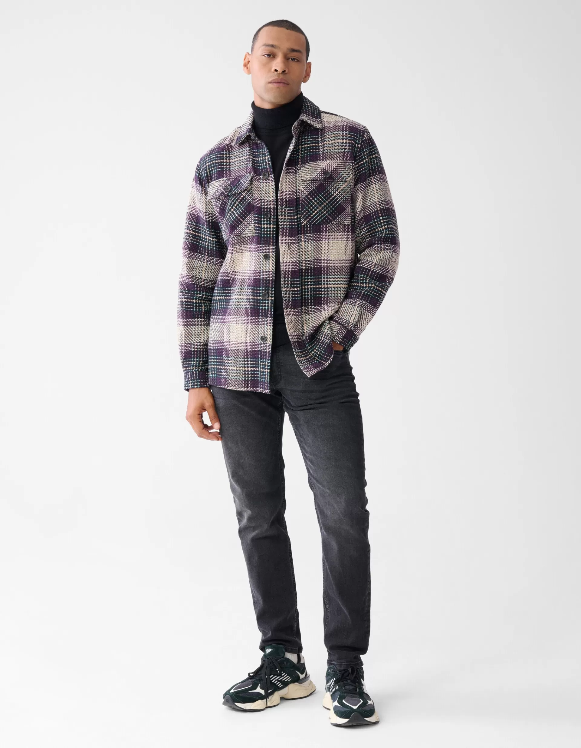 Heavy Ruiten Overshirt Donkerrood>Shoeby Discount