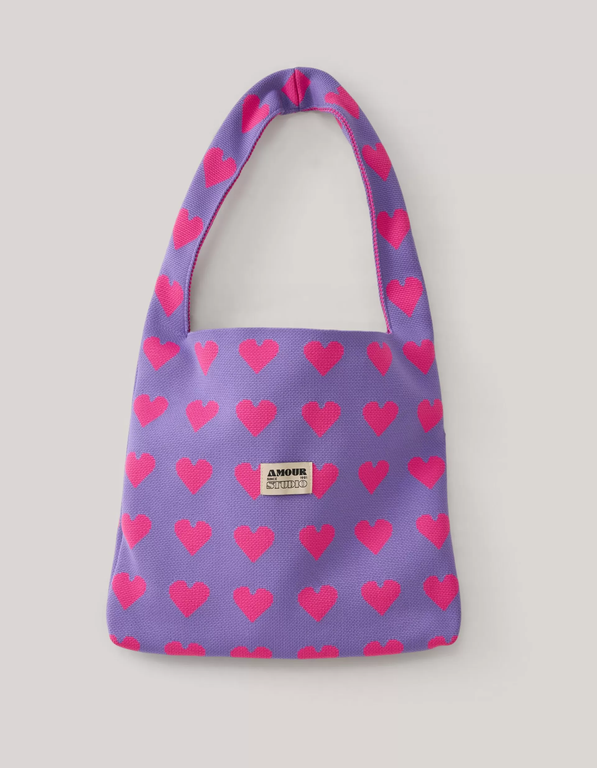 Knitted Tas Paars/Roze>Shoeby Store