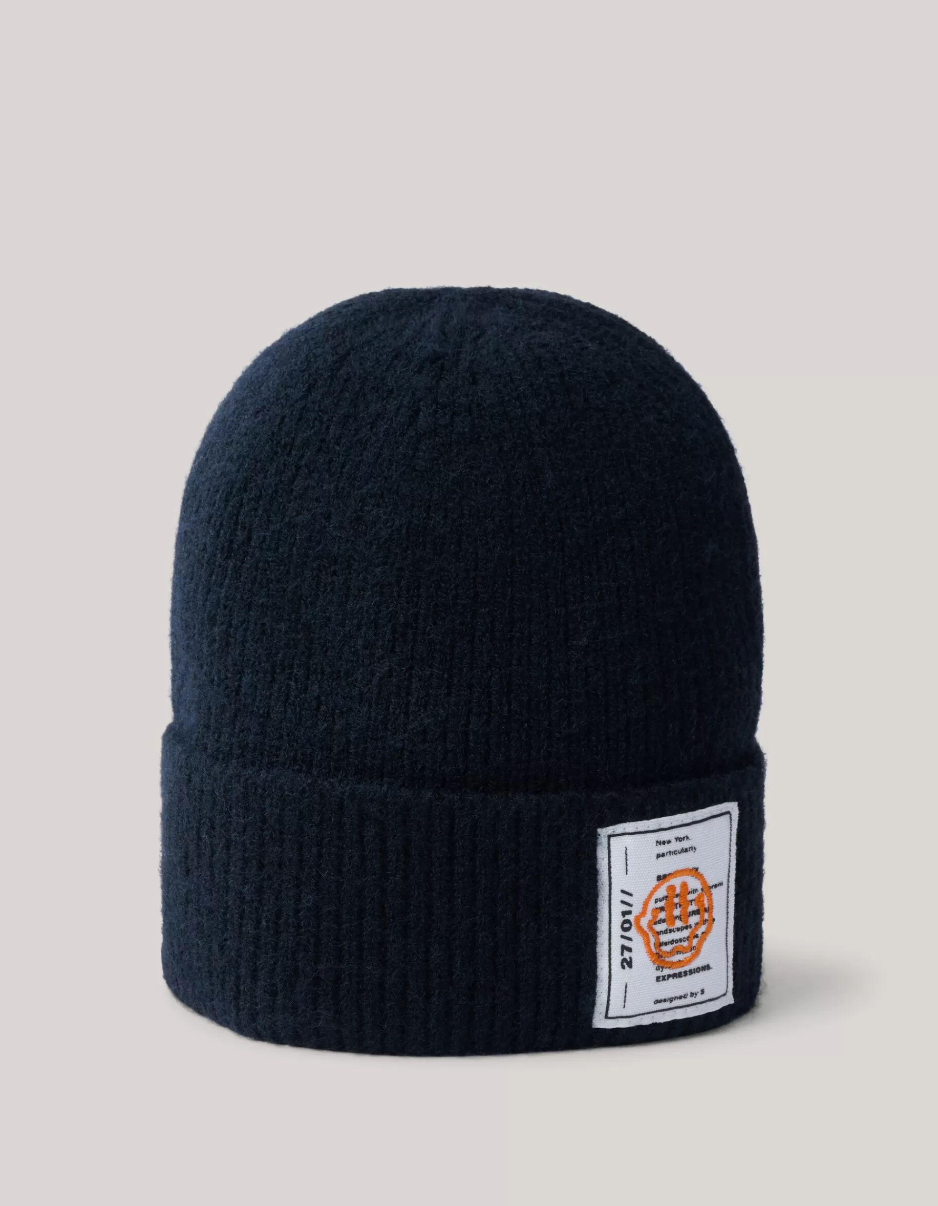 Label Beanie Zwart>Shoeby Fashion