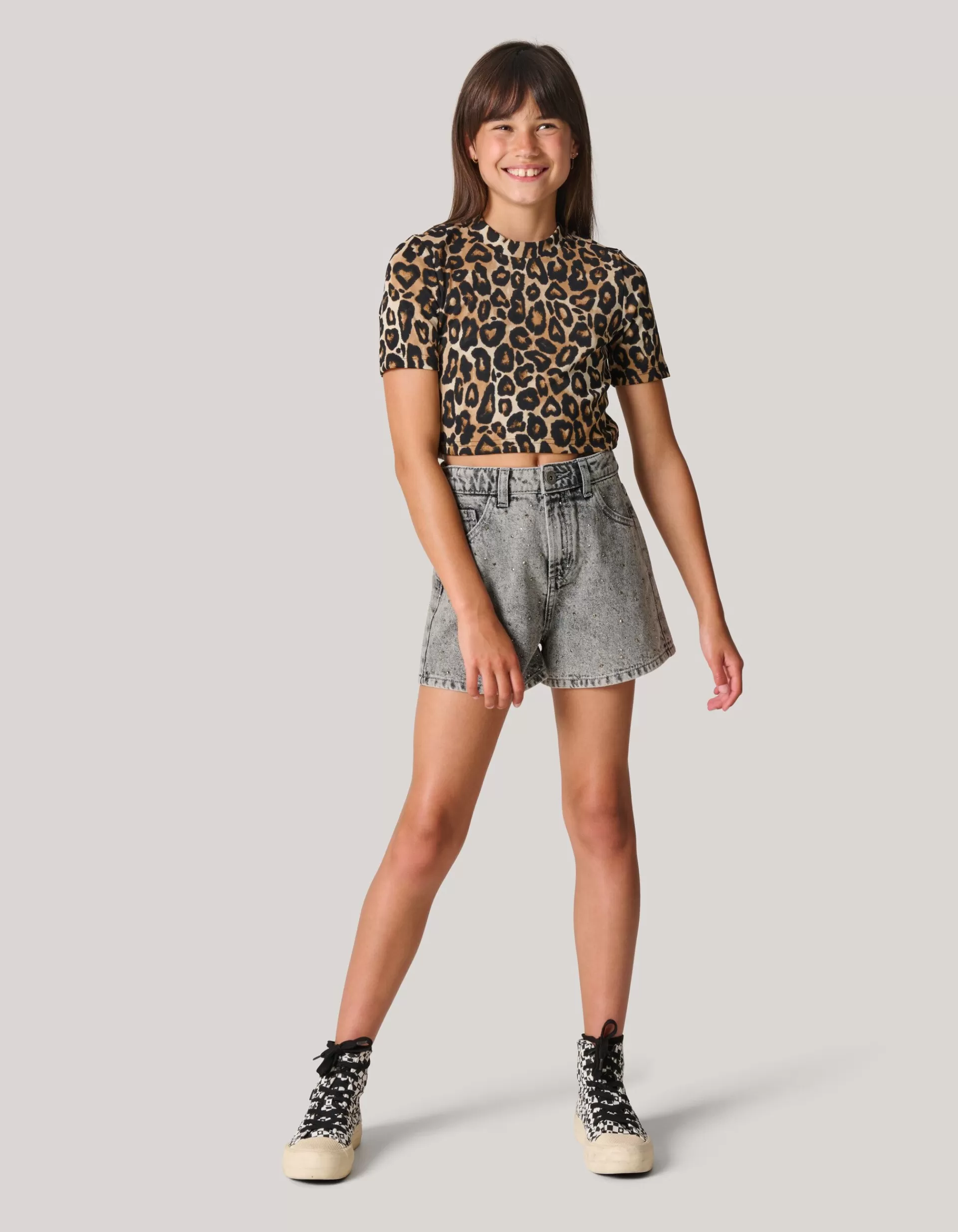 Leopard Crop Top>Shoeby Clearance