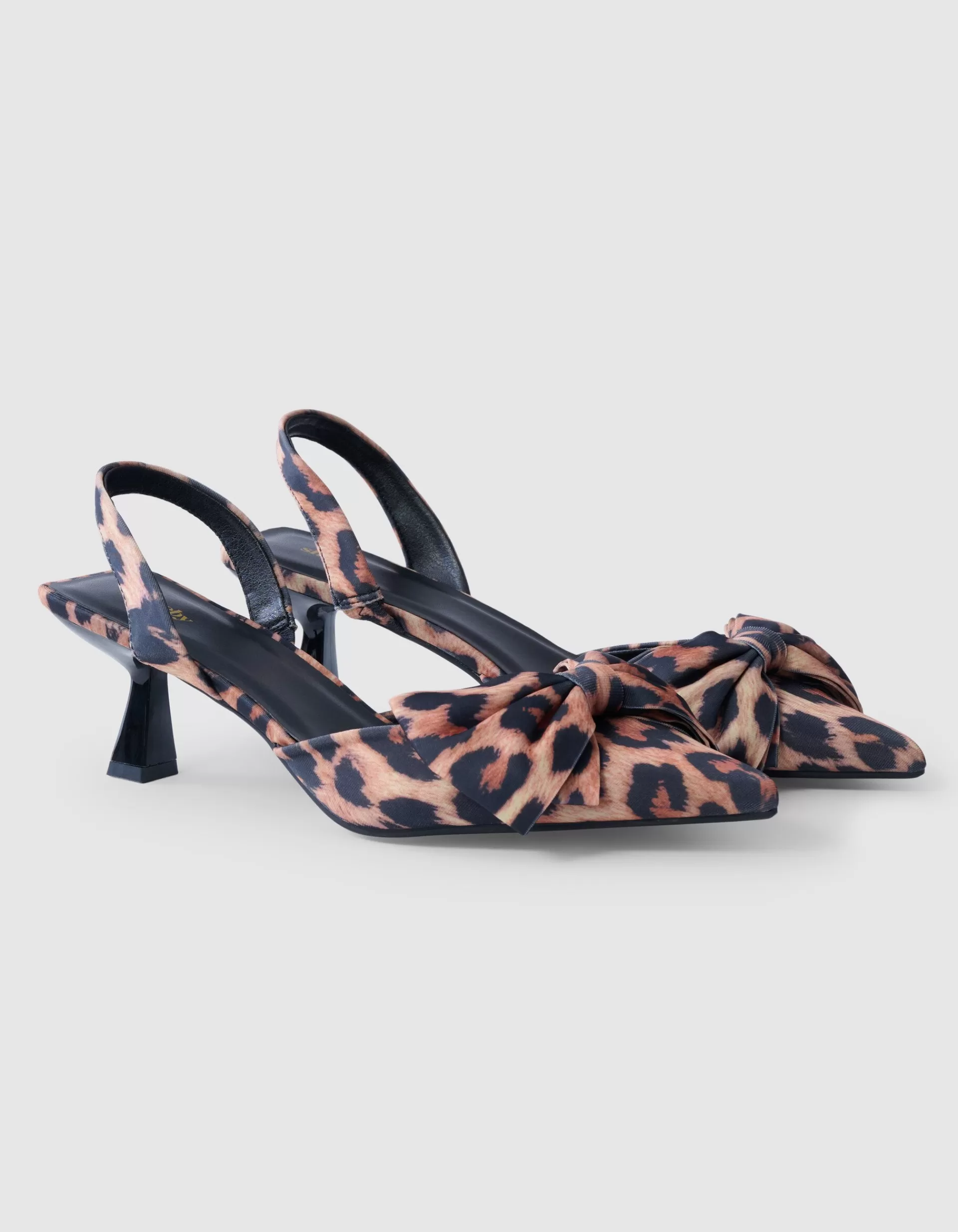 Leopard Strik Hakken Bruin>Shoeby Online