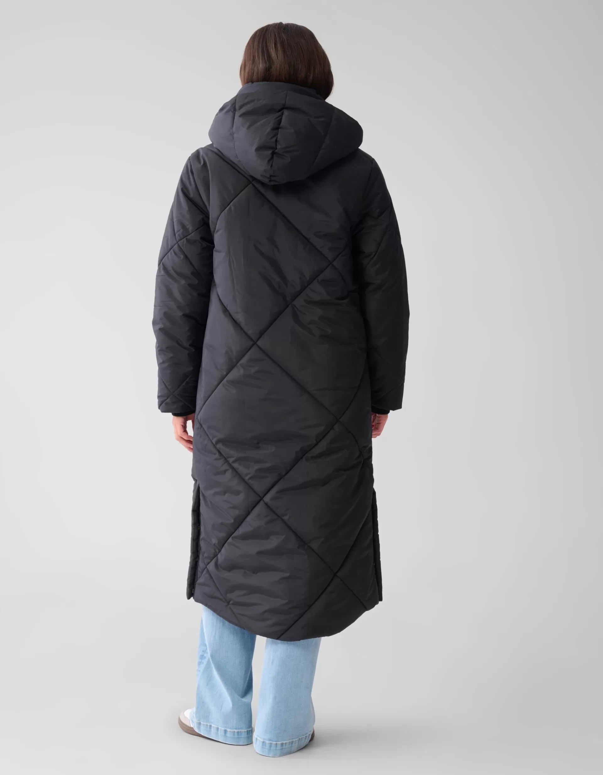 Long Puffer Jas Zwart>Shoeby Hot