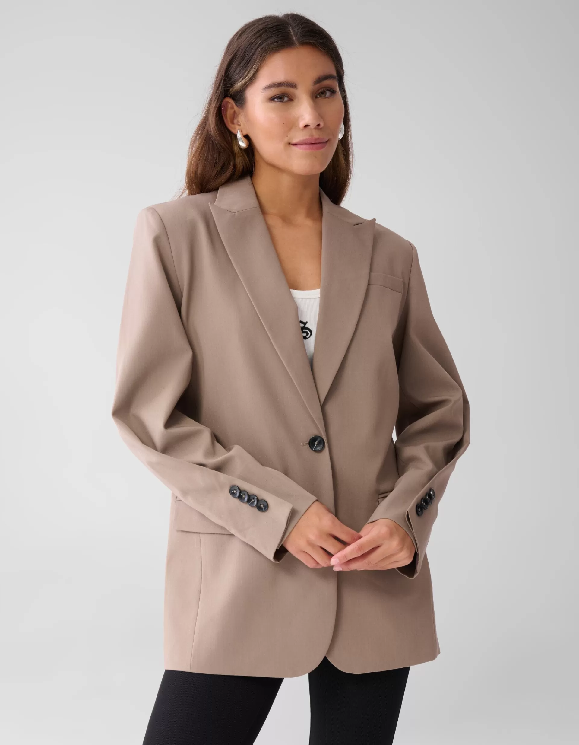 Oversized Clean Blazer Bruin>Shoeby Store