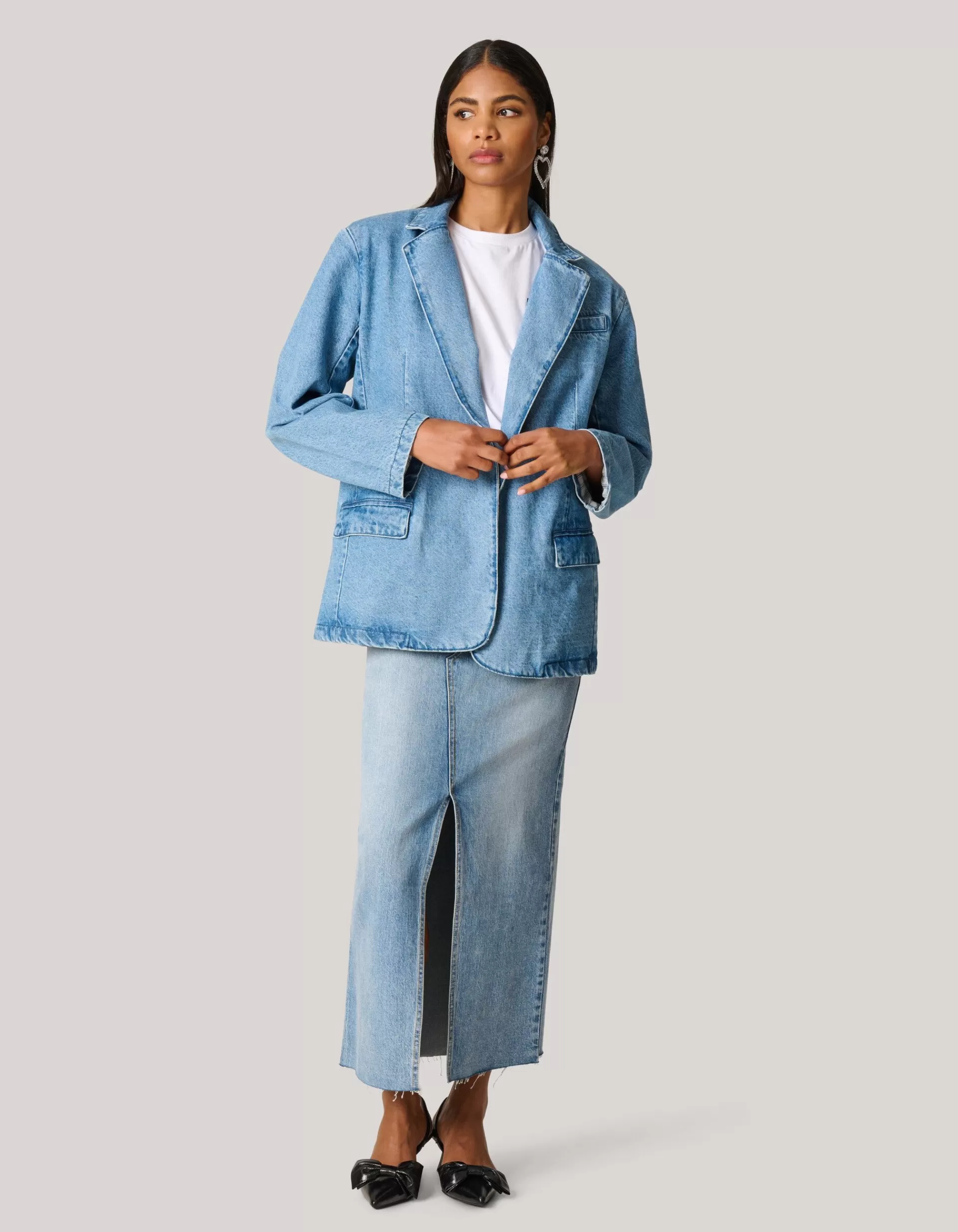 Oversized Denim Blazer>Shoeby Best