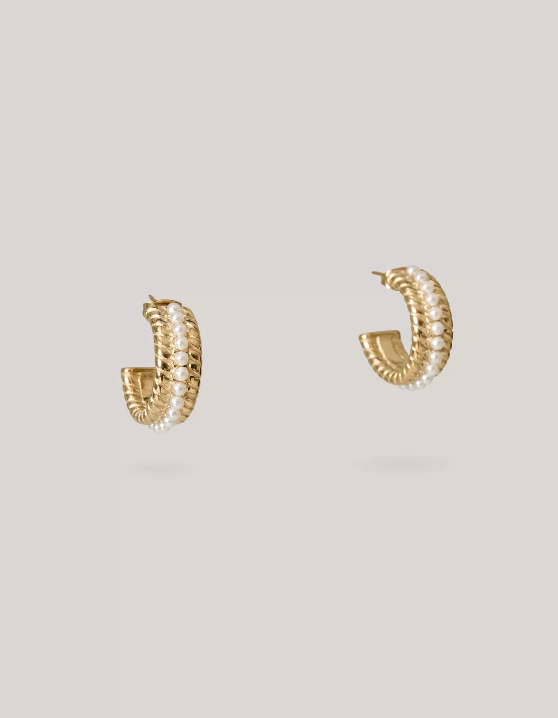 Pearl Oval Hoop Oorbellen Goud>Shoeby Clearance