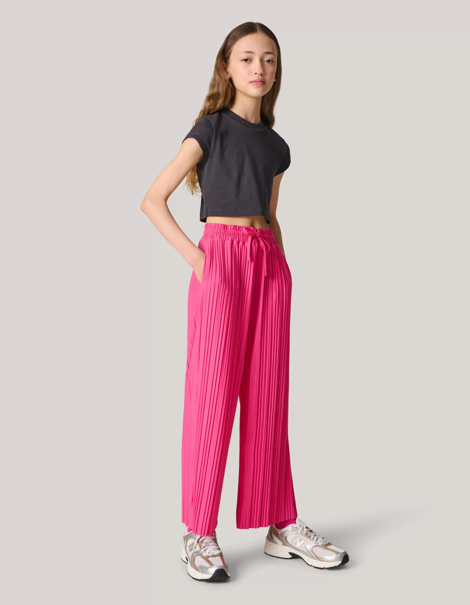 Plissé Broek Roze>Shoeby Online