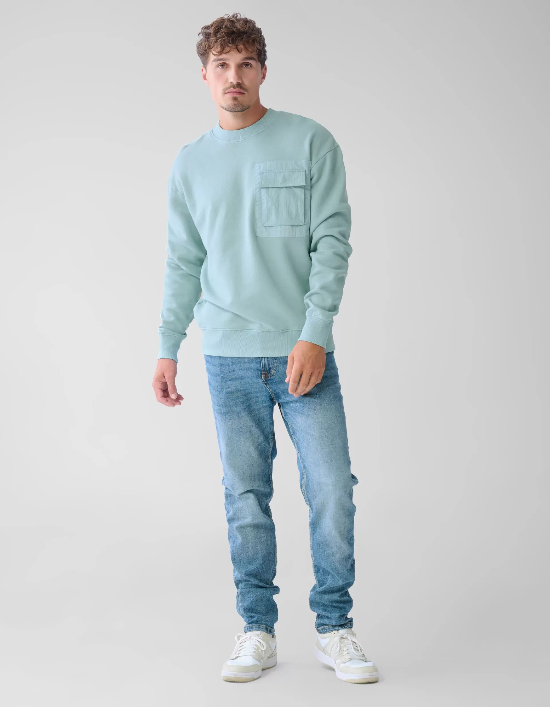 Pocket Sweater Lichtgroen>Shoeby Outlet