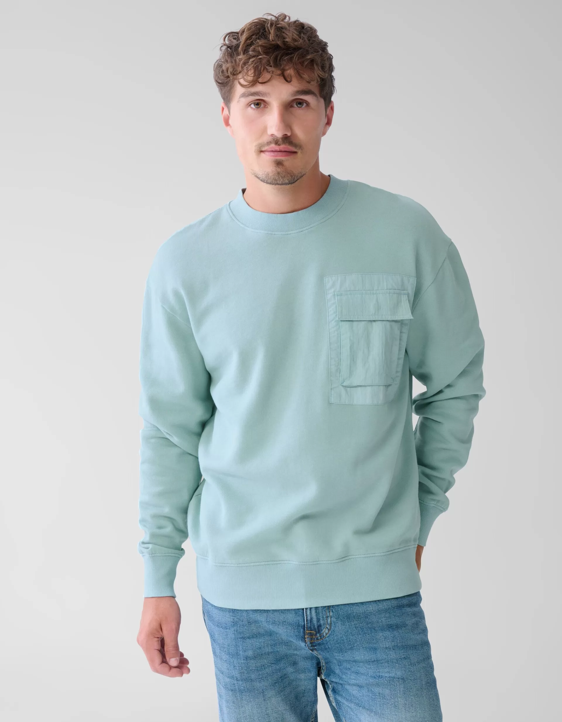 Pocket Sweater Lichtgroen>Shoeby Outlet