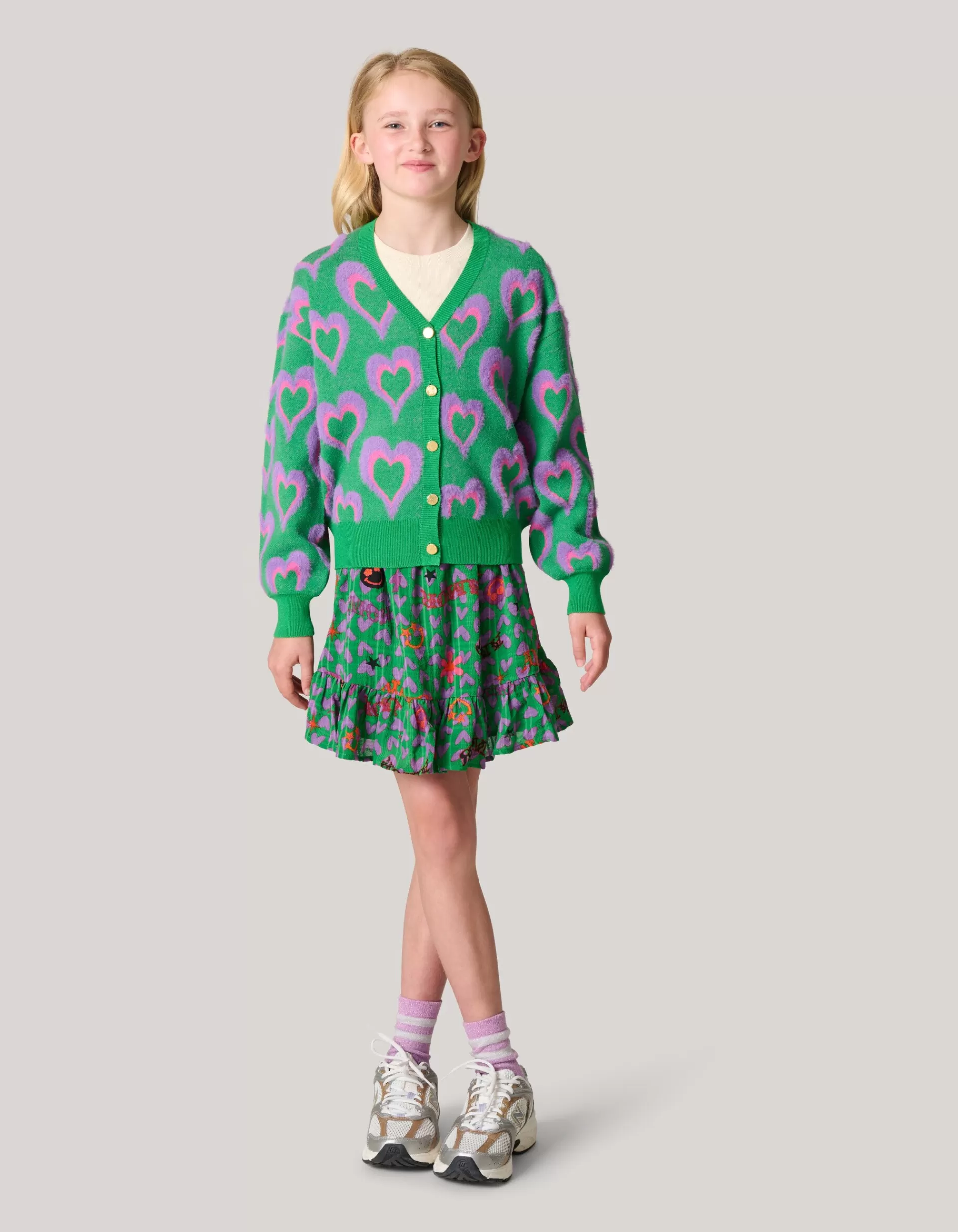 Printed Cardigan Groen>Shoeby Clearance