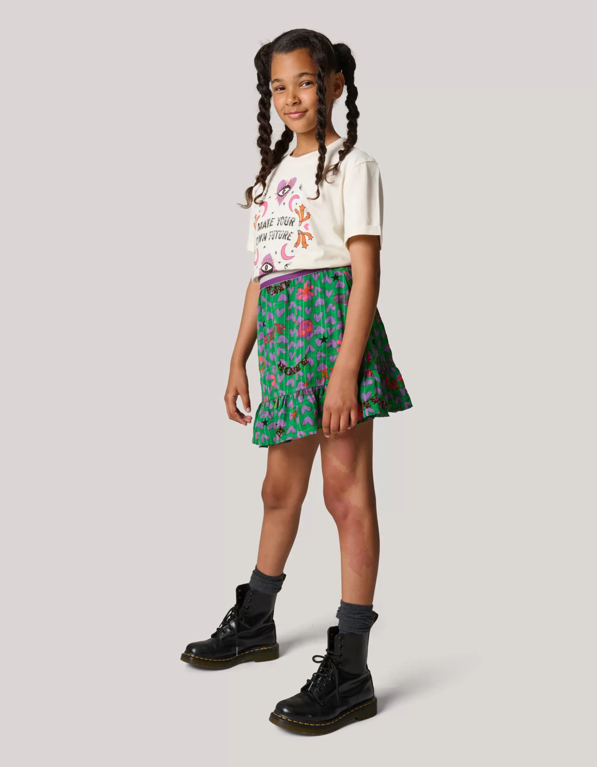 Printed Rok Groen>Shoeby Sale