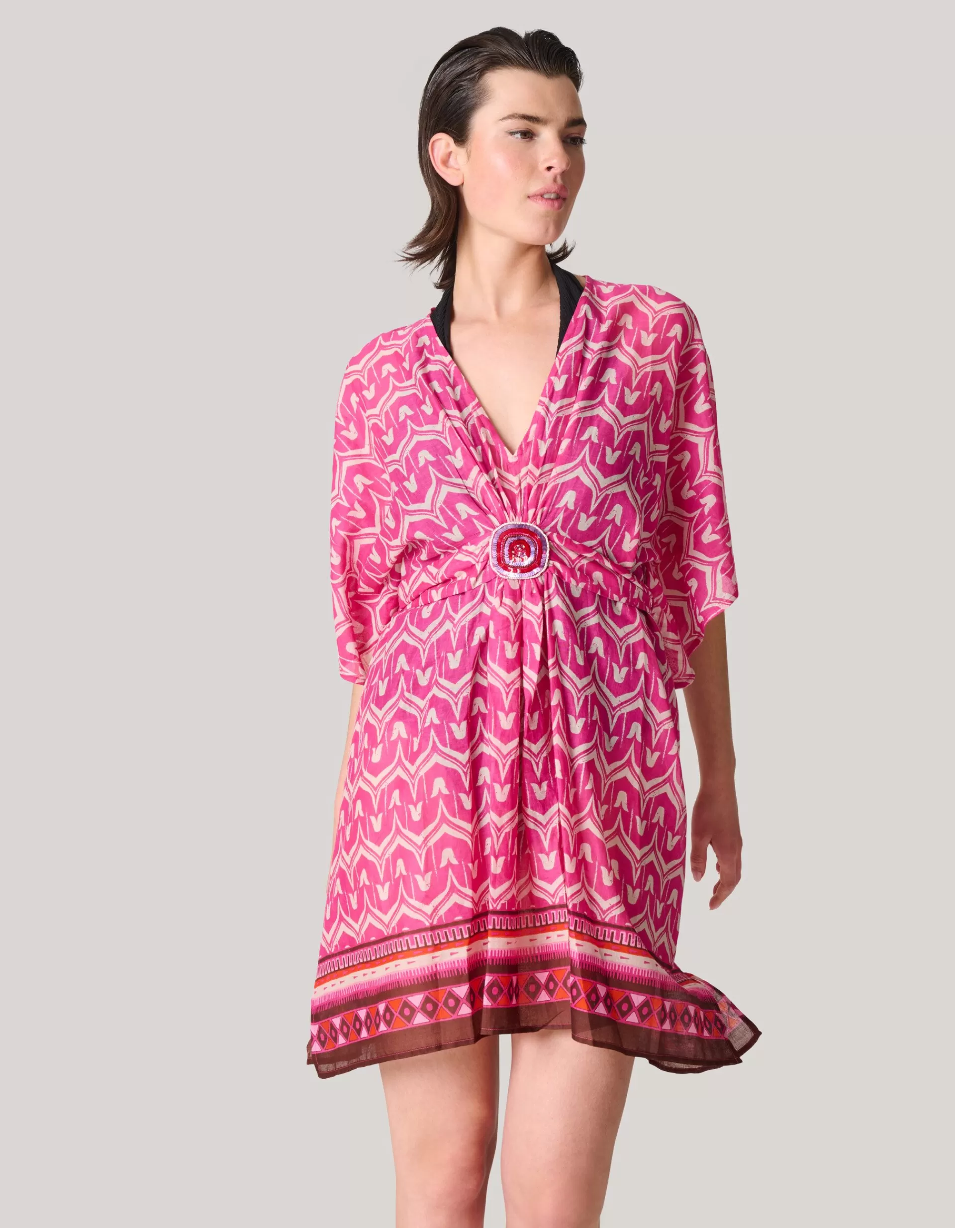 Printed Strand Kaftan Roze>Shoeby Best Sale