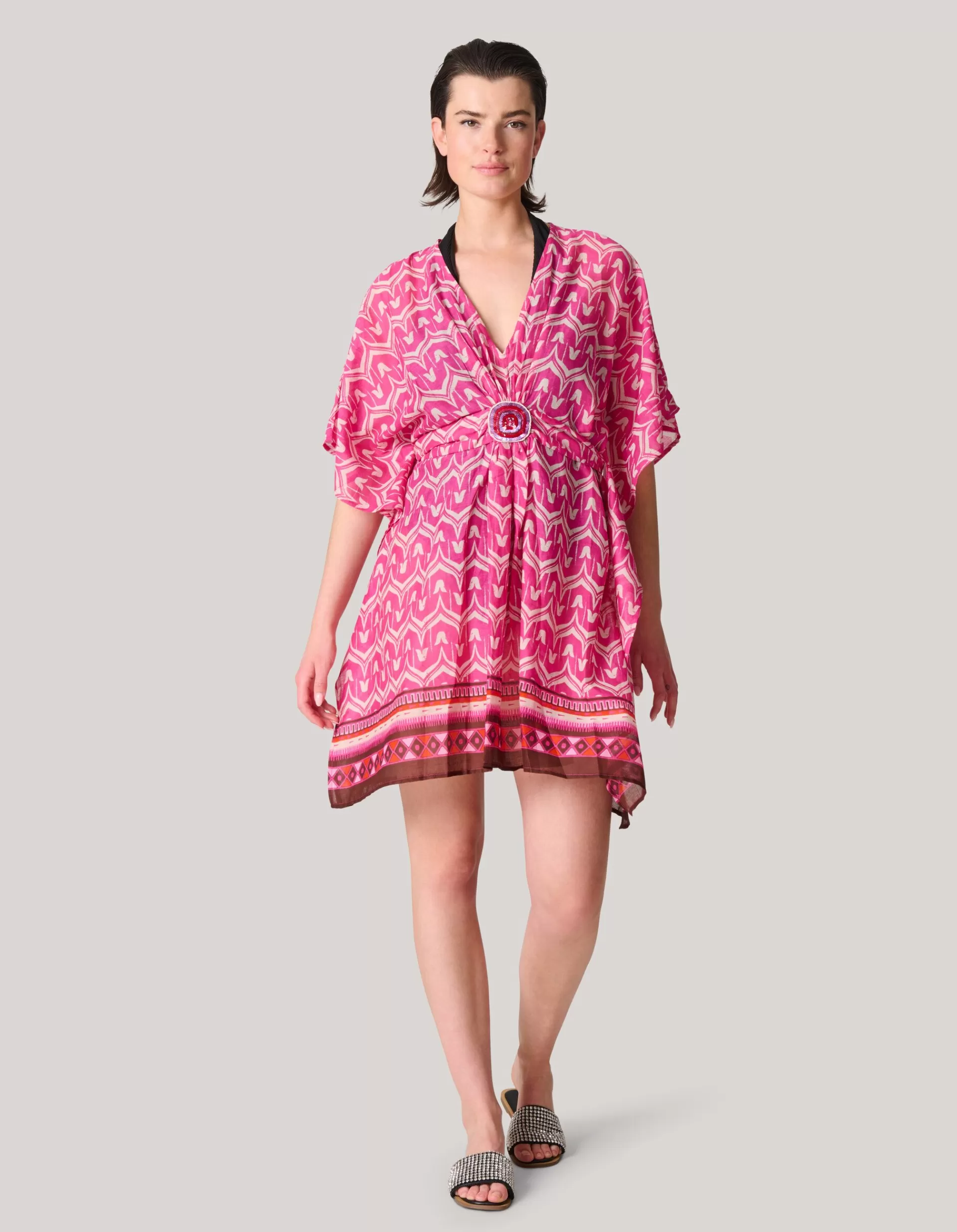 Printed Strand Kaftan Roze>Shoeby Best Sale