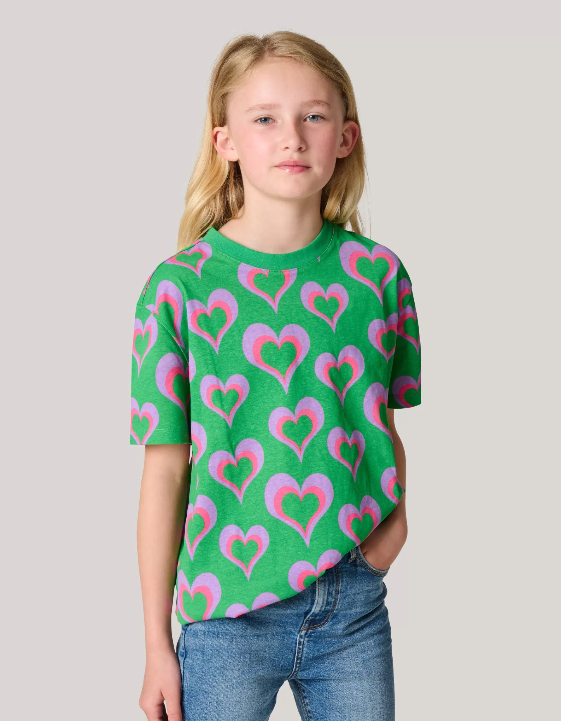 Printed T-shirt Groen>Shoeby Flash Sale