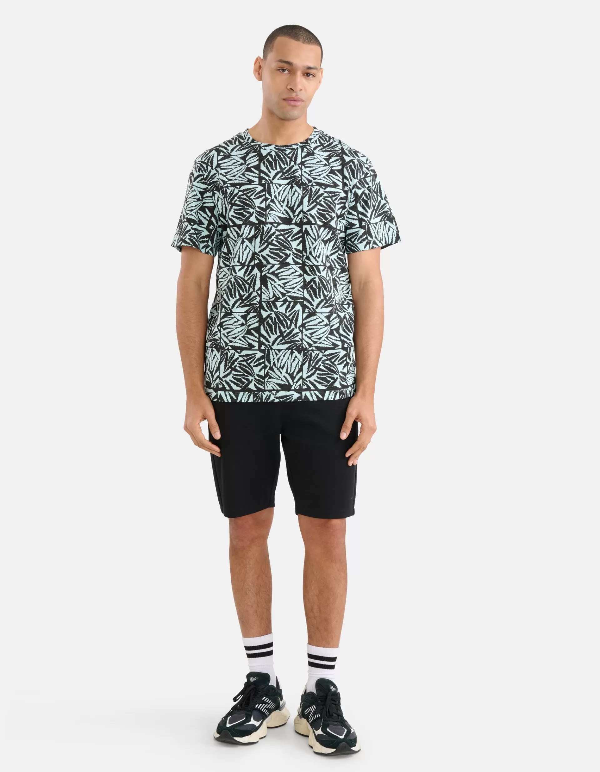 Printed T-shirt Lichtgroen>Shoeby Discount