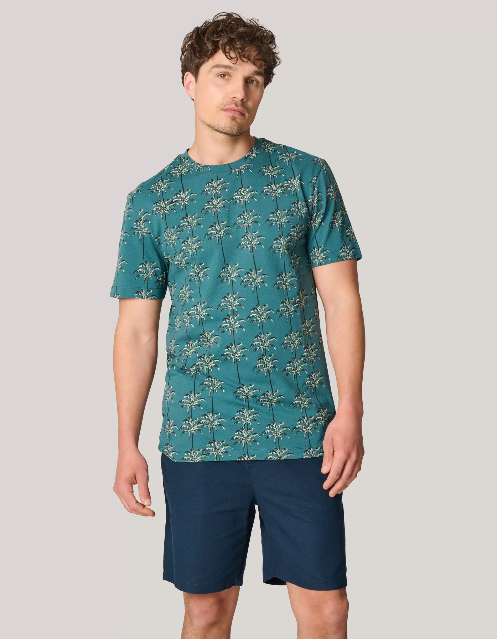 Printed T-shirt Turquoise>Shoeby Flash Sale