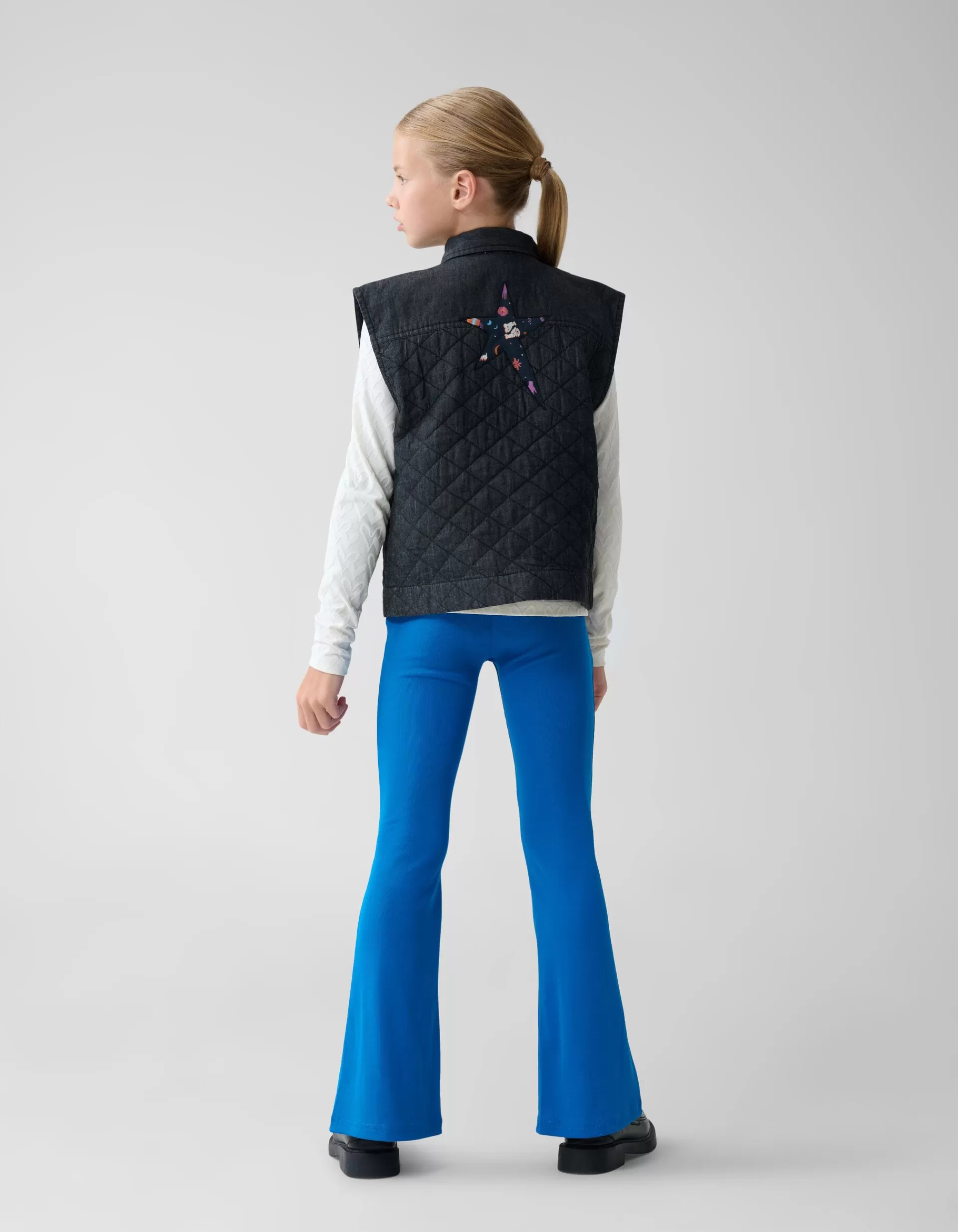 Quilted Gilet Donkergrijs>Shoeby Online