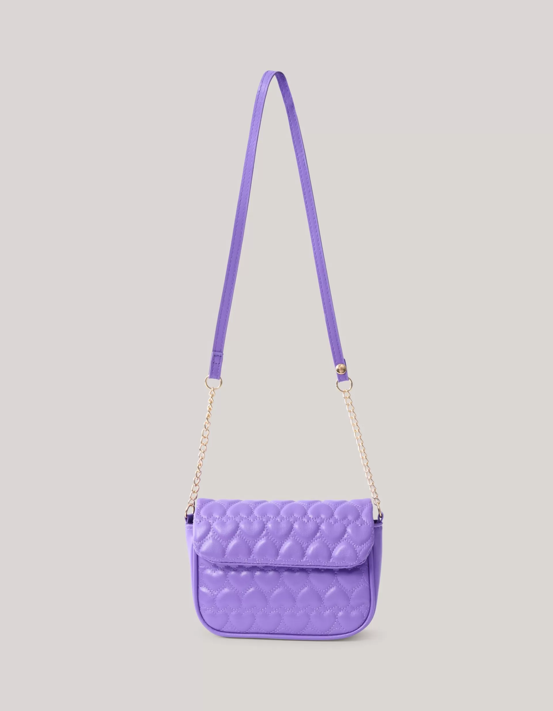 Quilted Heart Tas Paars>Shoeby Flash Sale