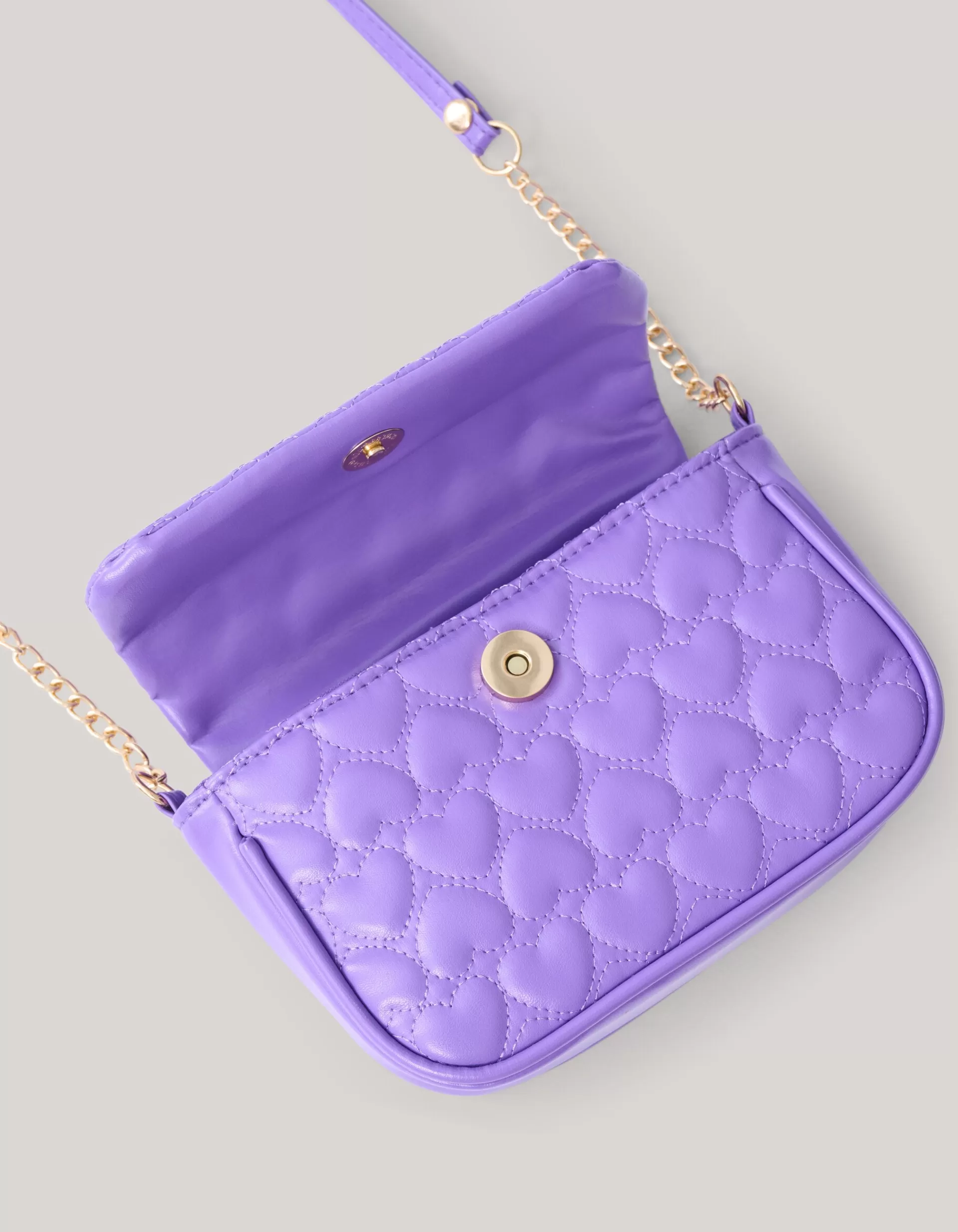 Quilted Heart Tas Paars>Shoeby Flash Sale