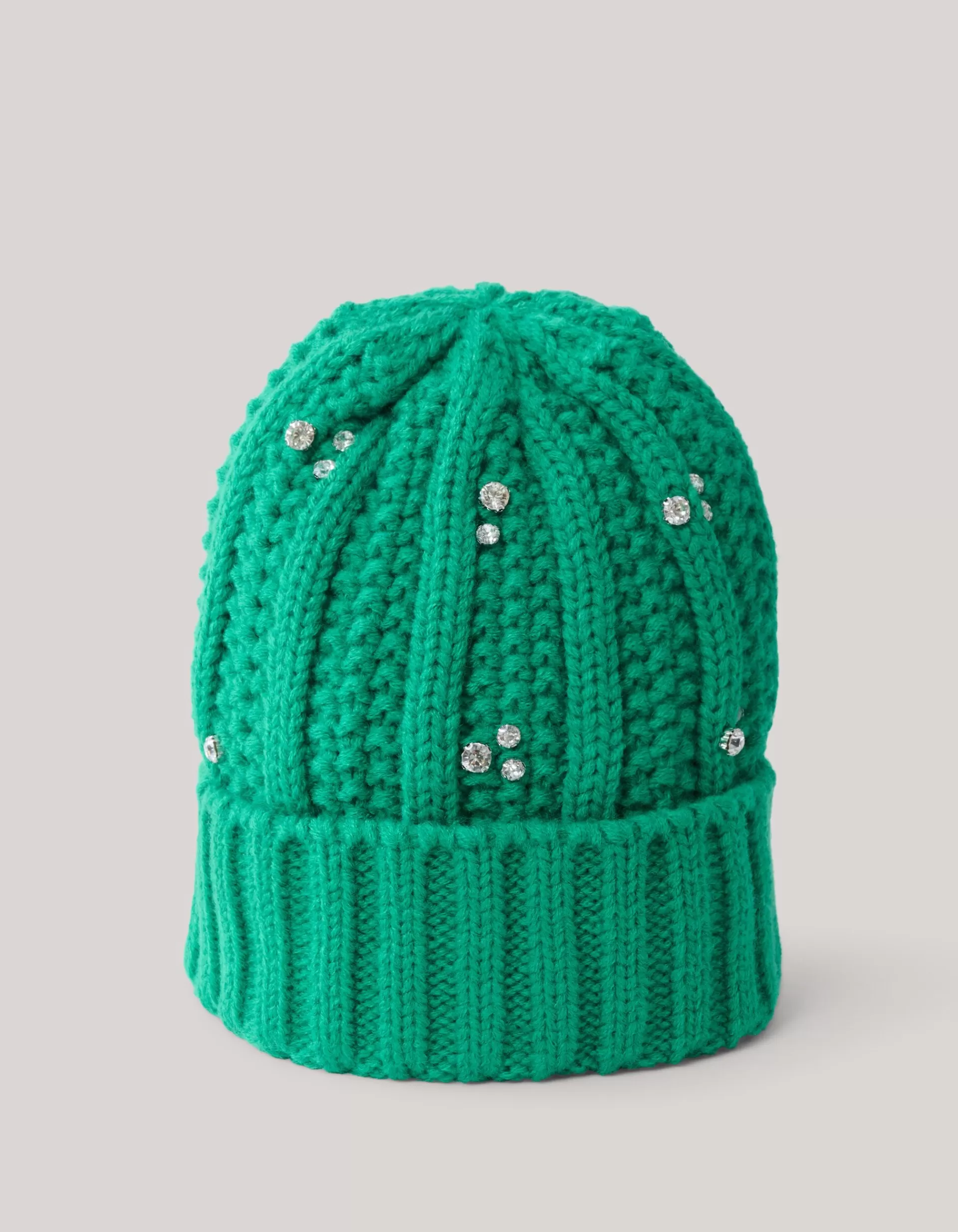 Rhinestone Beanie Groen>Shoeby Cheap