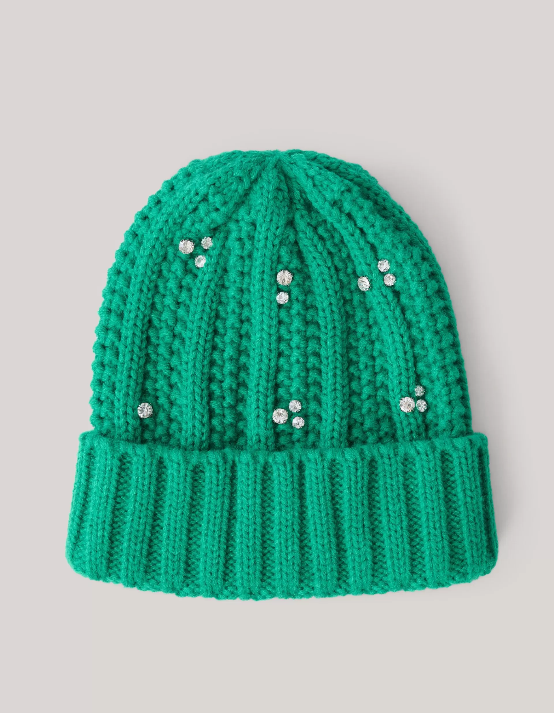 Rhinestone Beanie Groen>Shoeby Cheap